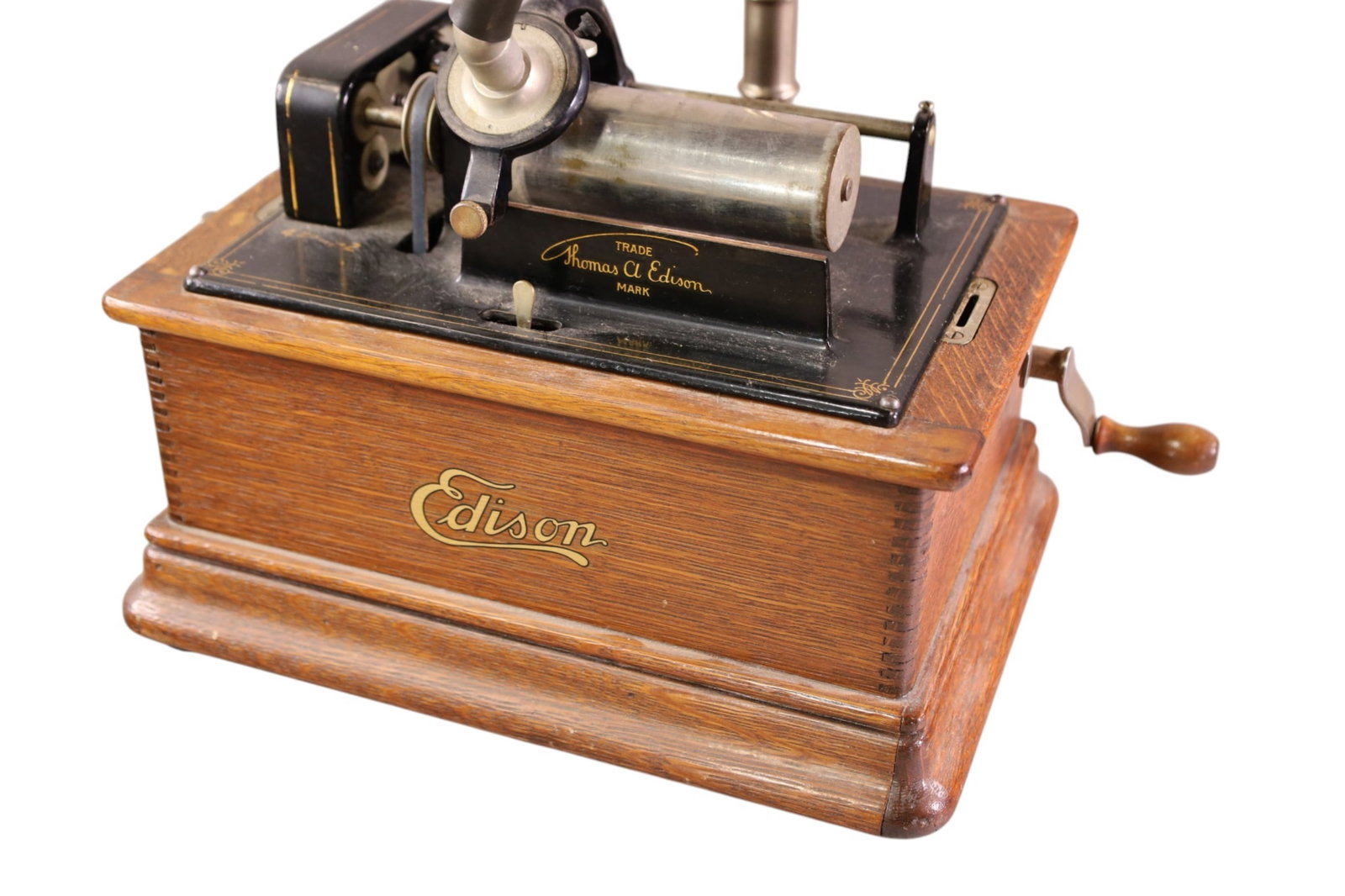 EDISON CYLINDER PLAYER WITH RECORDS - 4