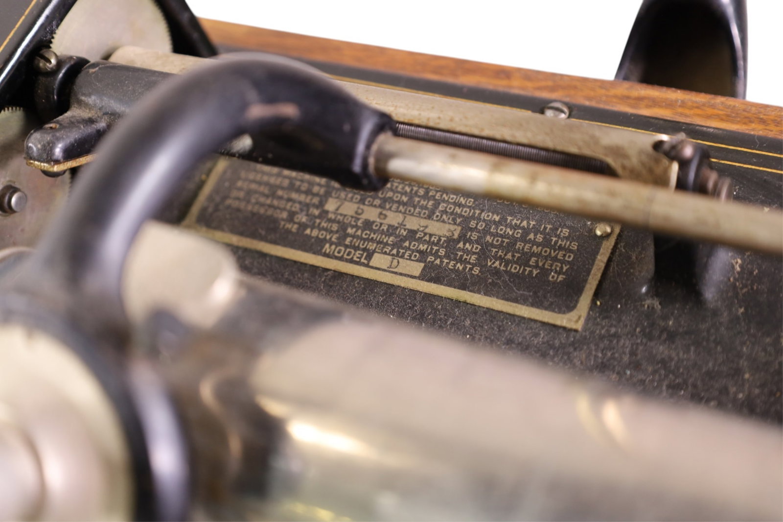 EDISON CYLINDER PLAYER WITH RECORDS - 5