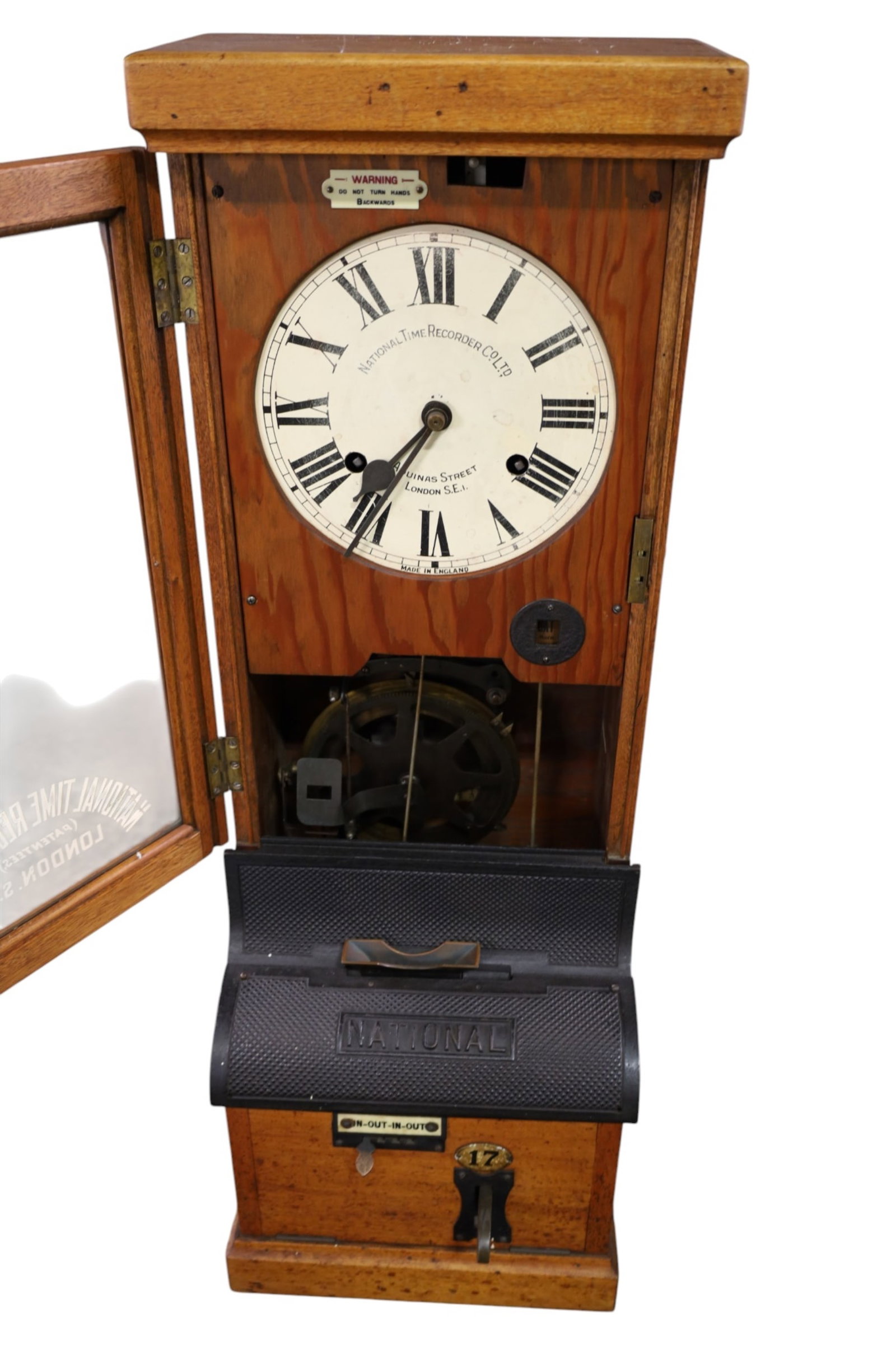 ANTIQUE TIME CLOCK - 2