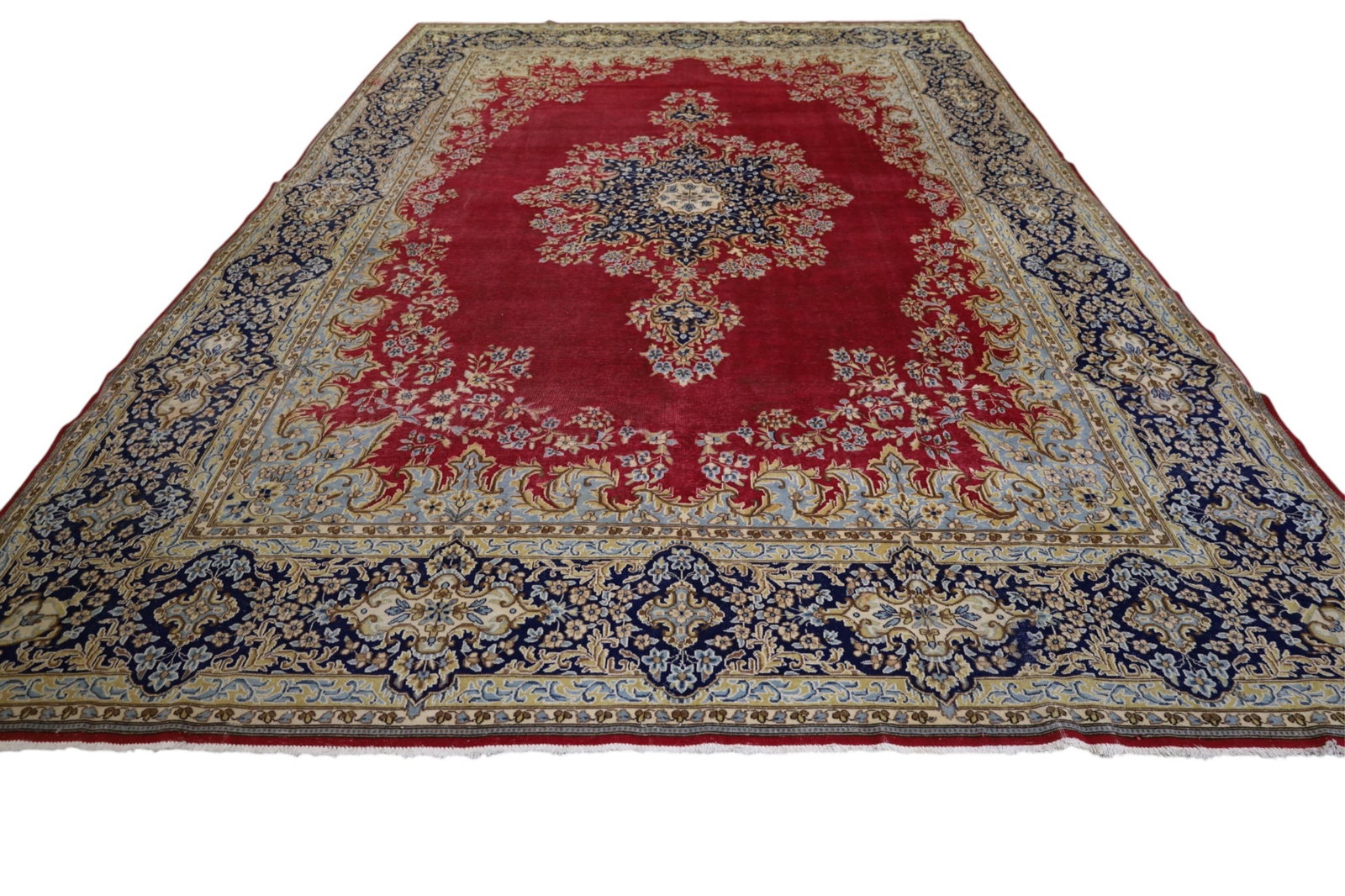 APPROX 10' 4" x 16' 1" HANDMADE WOOL RUG (1 of 4)