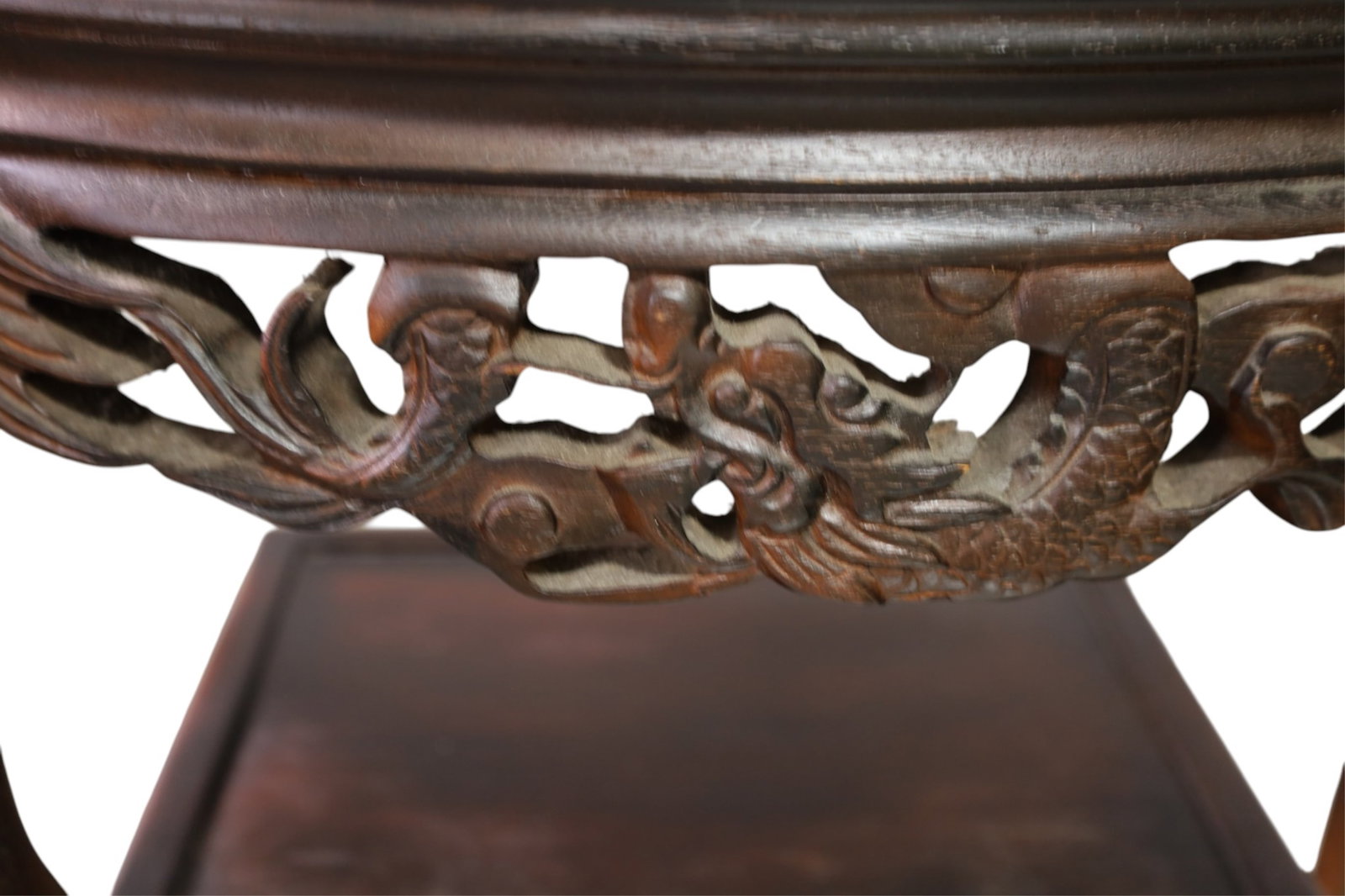 CHINESE MARBLE TOP CONSOLE TABLE - 2
