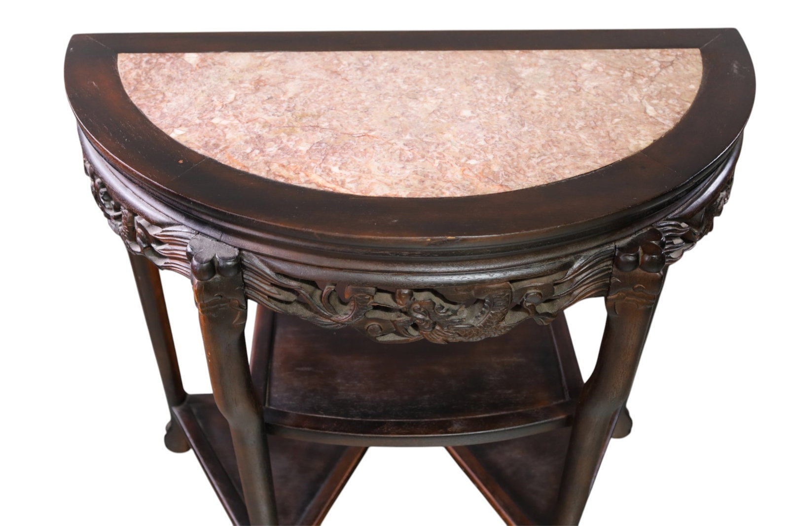 CHINESE MARBLE TOP CONSOLE TABLE - 3