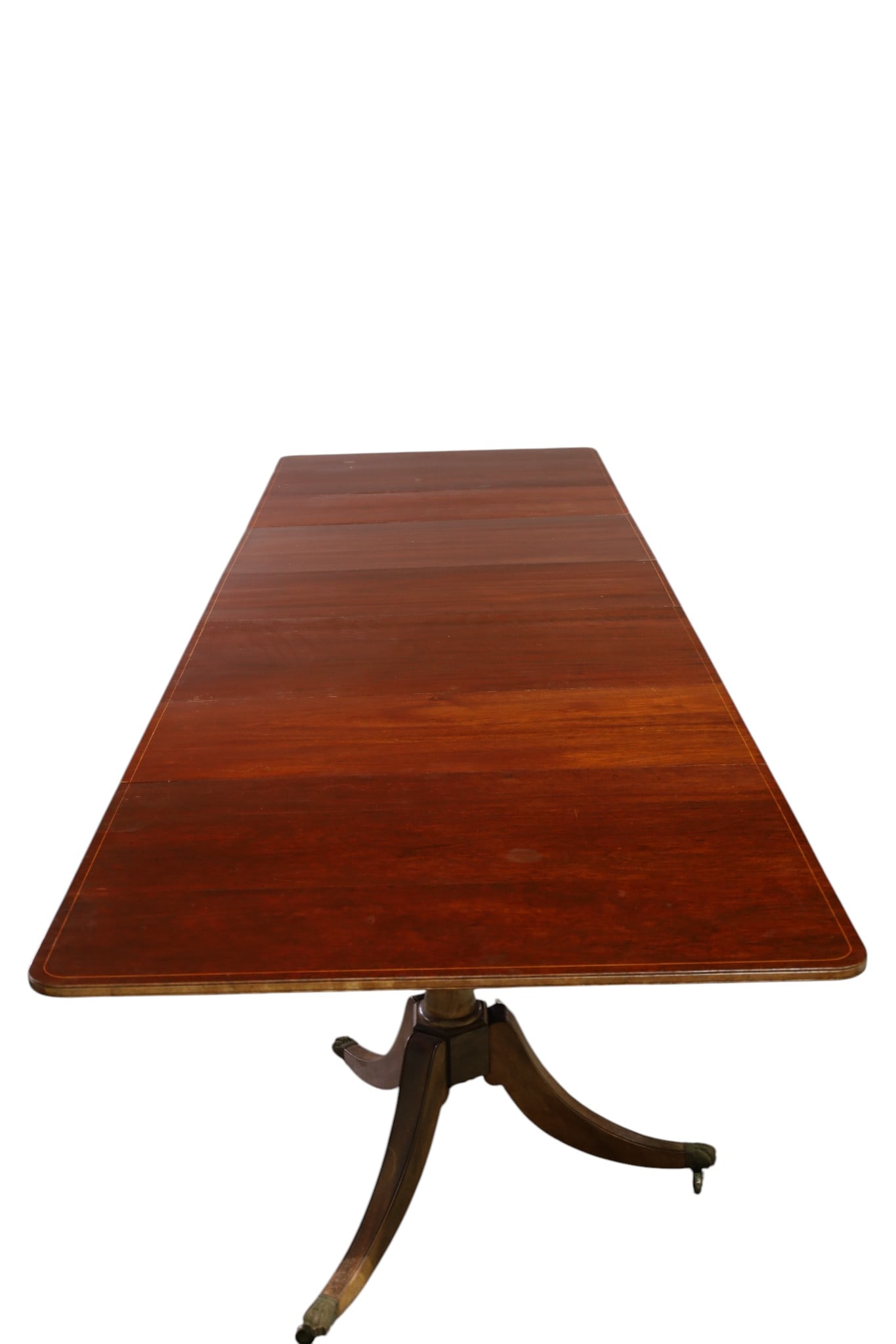 ANTIQUE INLAID MAHOGANY DINING TABLE (1 of 3)