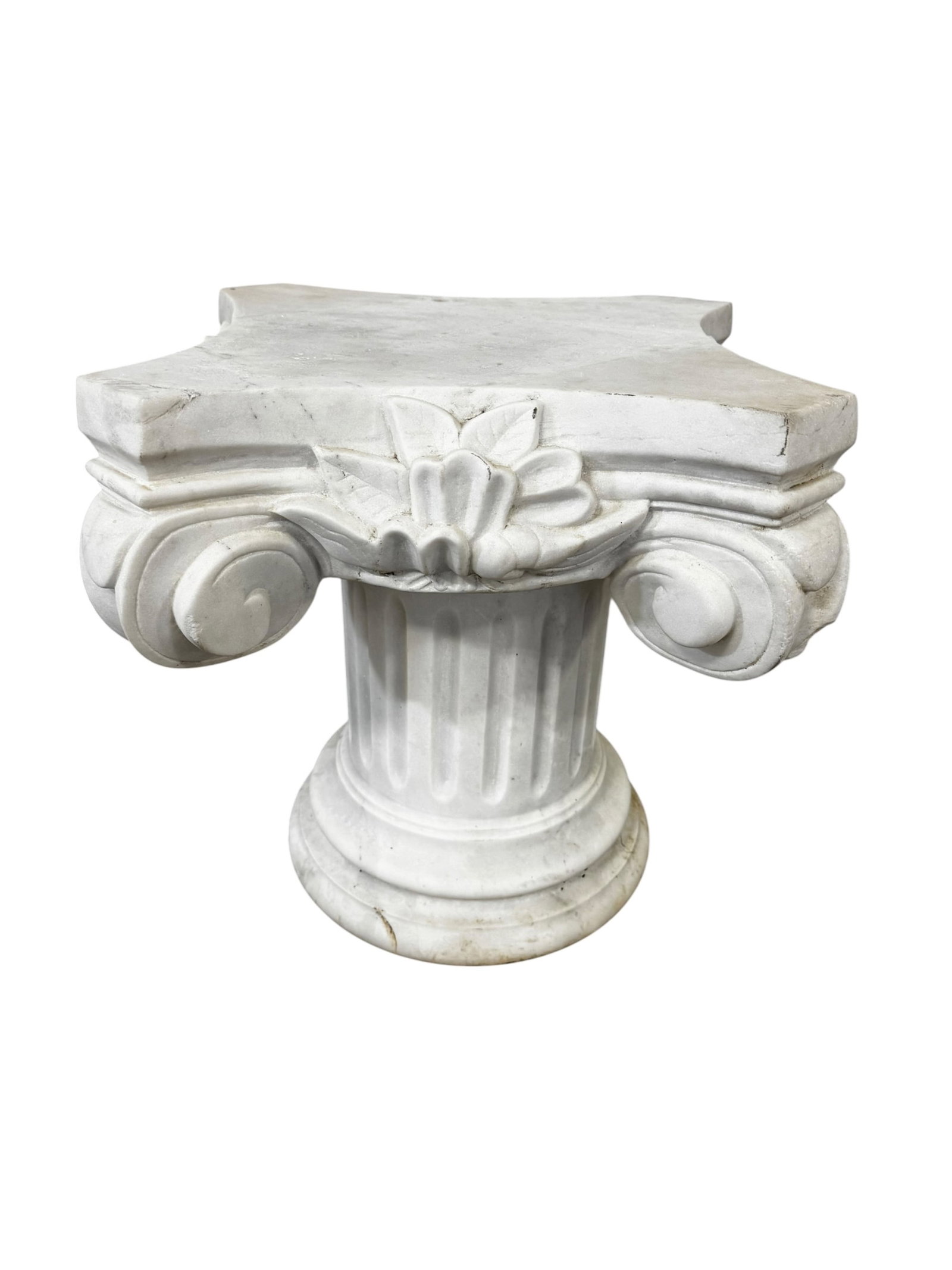 WHITE MARBLE PEDESTAL (1 of 2)