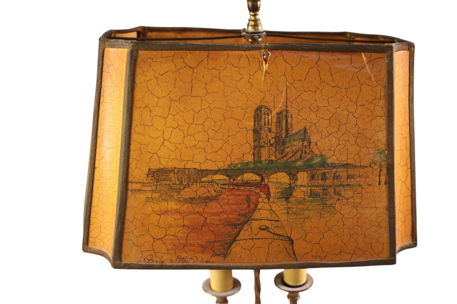 1930'S BRASS TABLE LAMP - 3