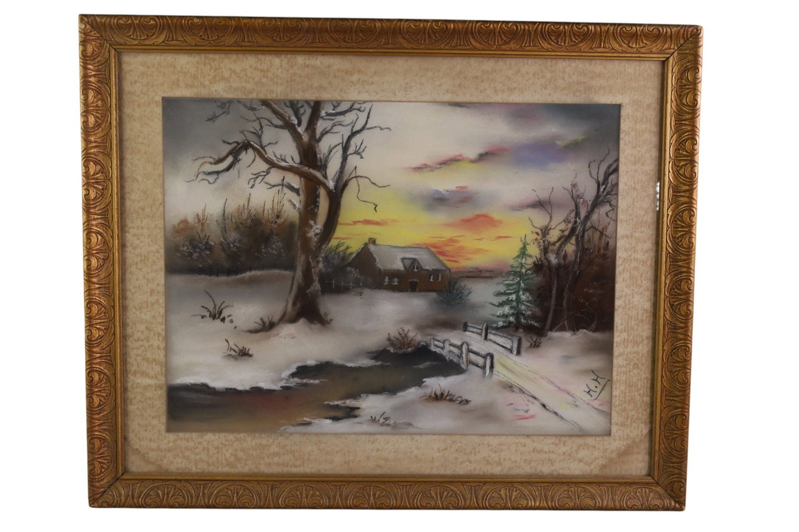 WINTER SCENE PASTEL (1 of 2)
