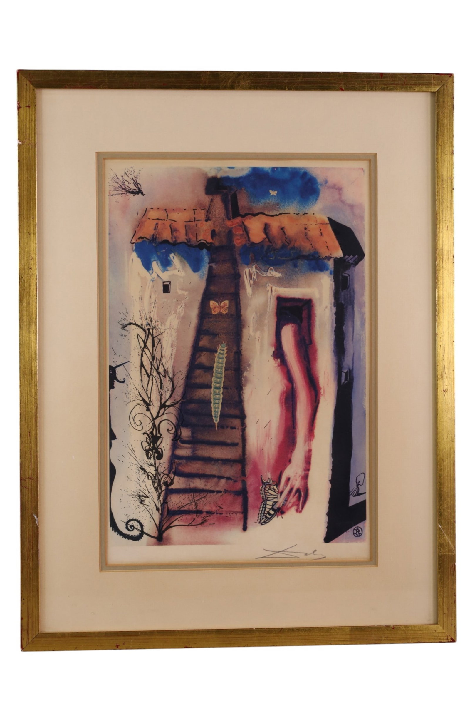 SALVADOR DALI PRINT: FRAMED PRINT, SALVADOR DALI, 18" X 24" IN FRAME