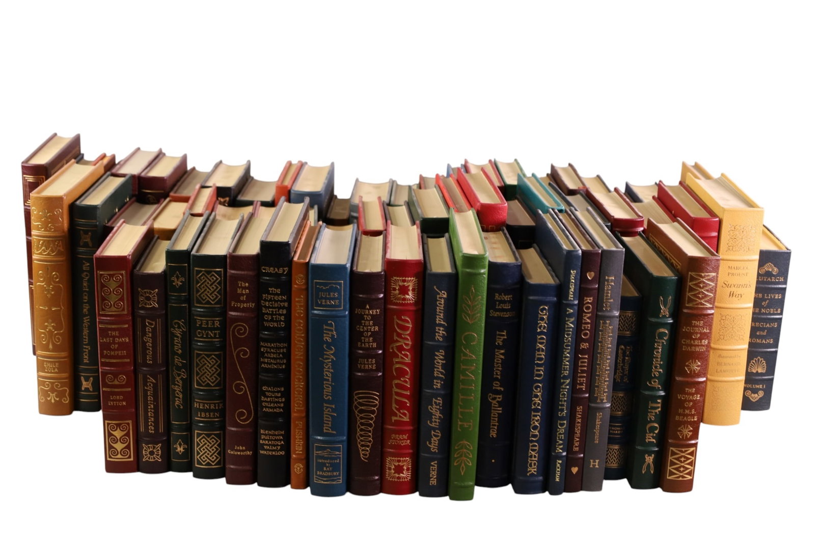 69 EASTON PRESS FAMOUS EDITION LEATHER BOUND BOOKS: LARGE COLLECTION OF EASTON PRESS FAMOUS EDITION LEATHER BOUND BOOKS.
