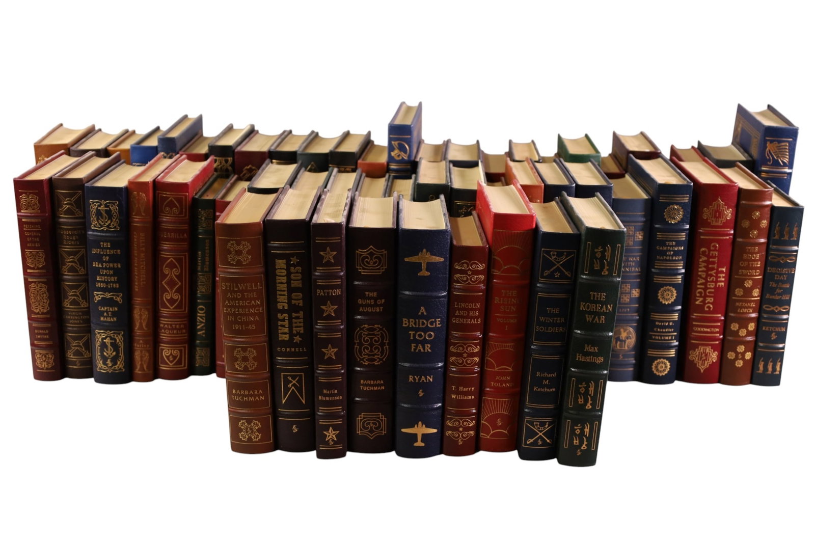 57 EASTON PRESS MILITARY HISTORY LEATHERBOUND BOOS: COLLECTION OF 57 EASTON PRESS MILITARY HISTORY LEATHERBOUND BOOKS,