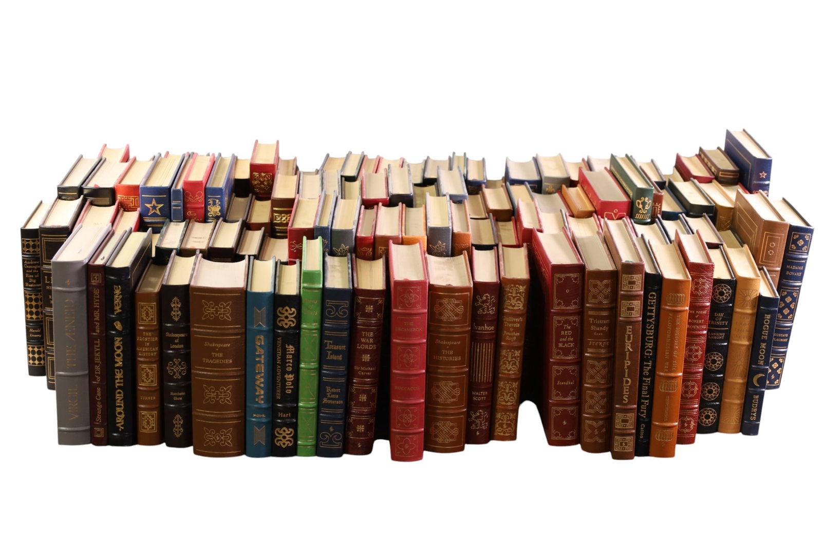 112 COLLECTORS EDITION EASTON PRESS LEATHERBOUND: COLLECTION OF 112 COLLECTORS EDITION EASITION PRESS LEATHER BOUND BOOKS,