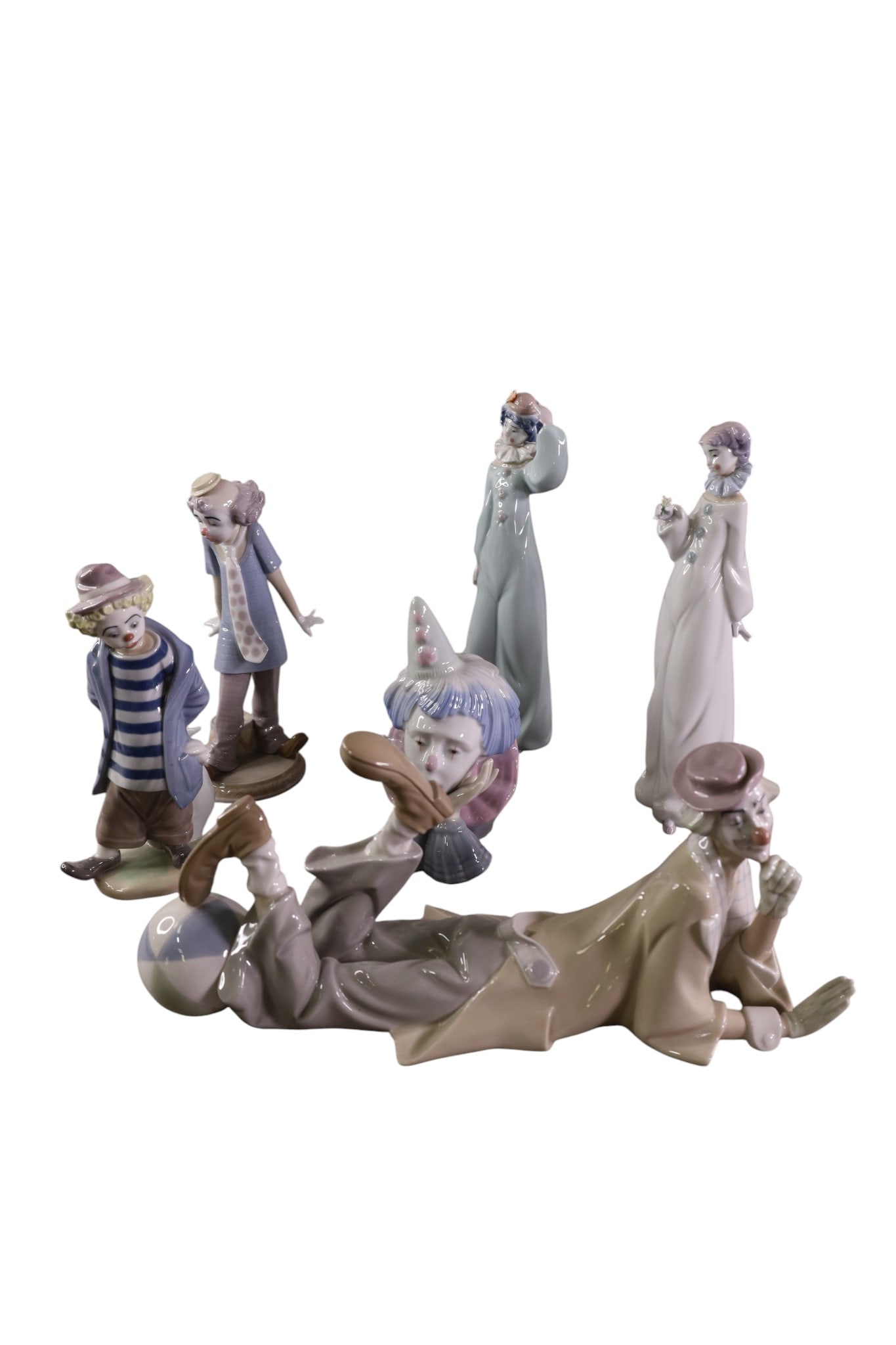 6 LLADRO CLOWNS - 2