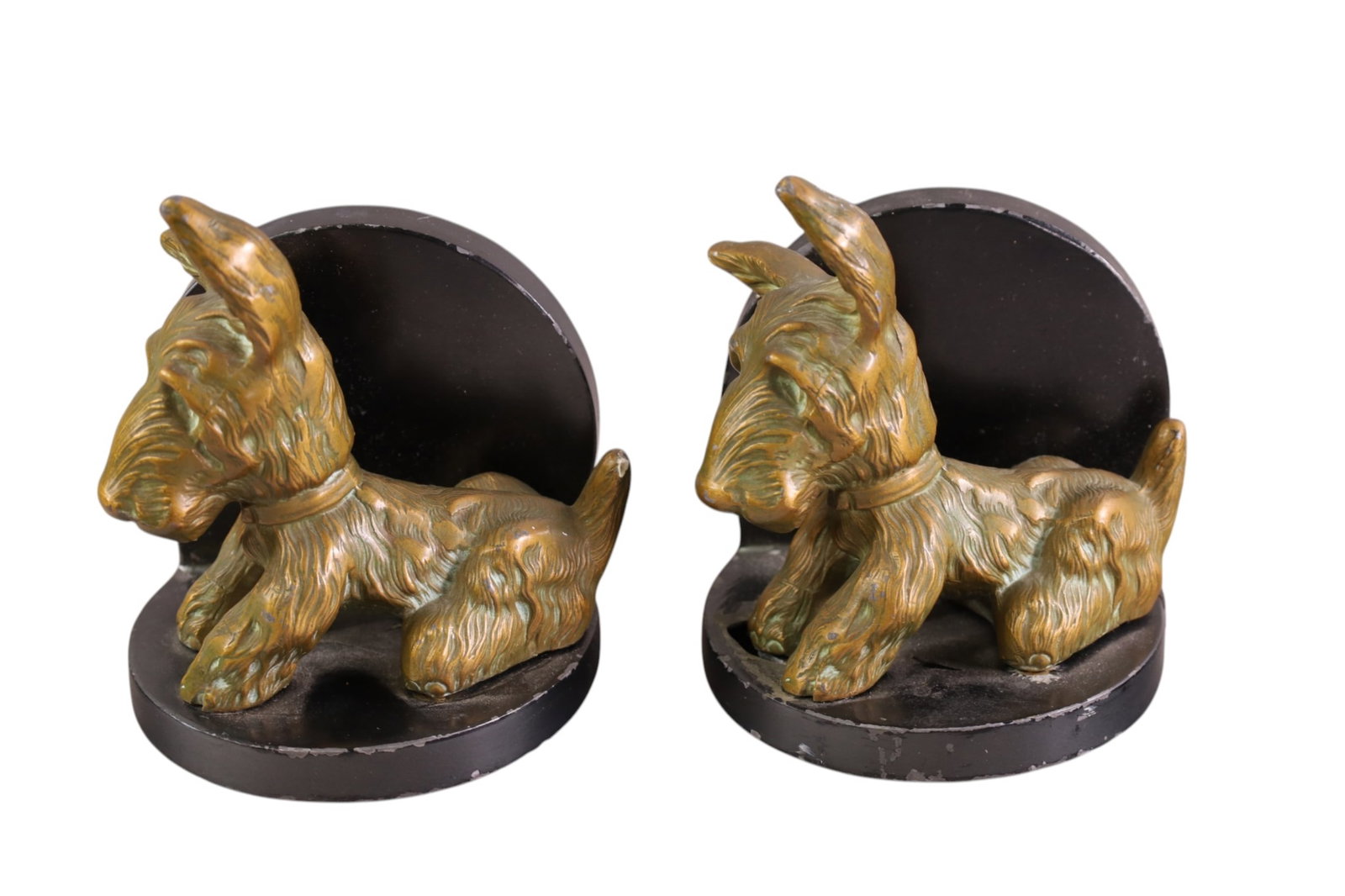 PAIR OF 1930'S SCOTTY DOG BOOKENDS (1 of 5)