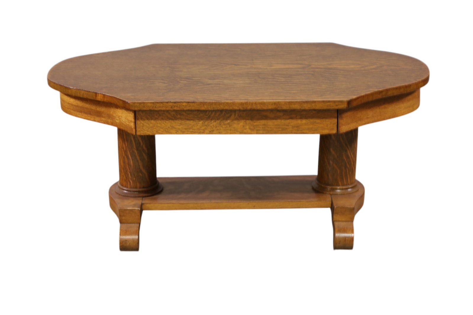 ANTIQUE AM. OAK COFFEE TABLE (1 of 3)