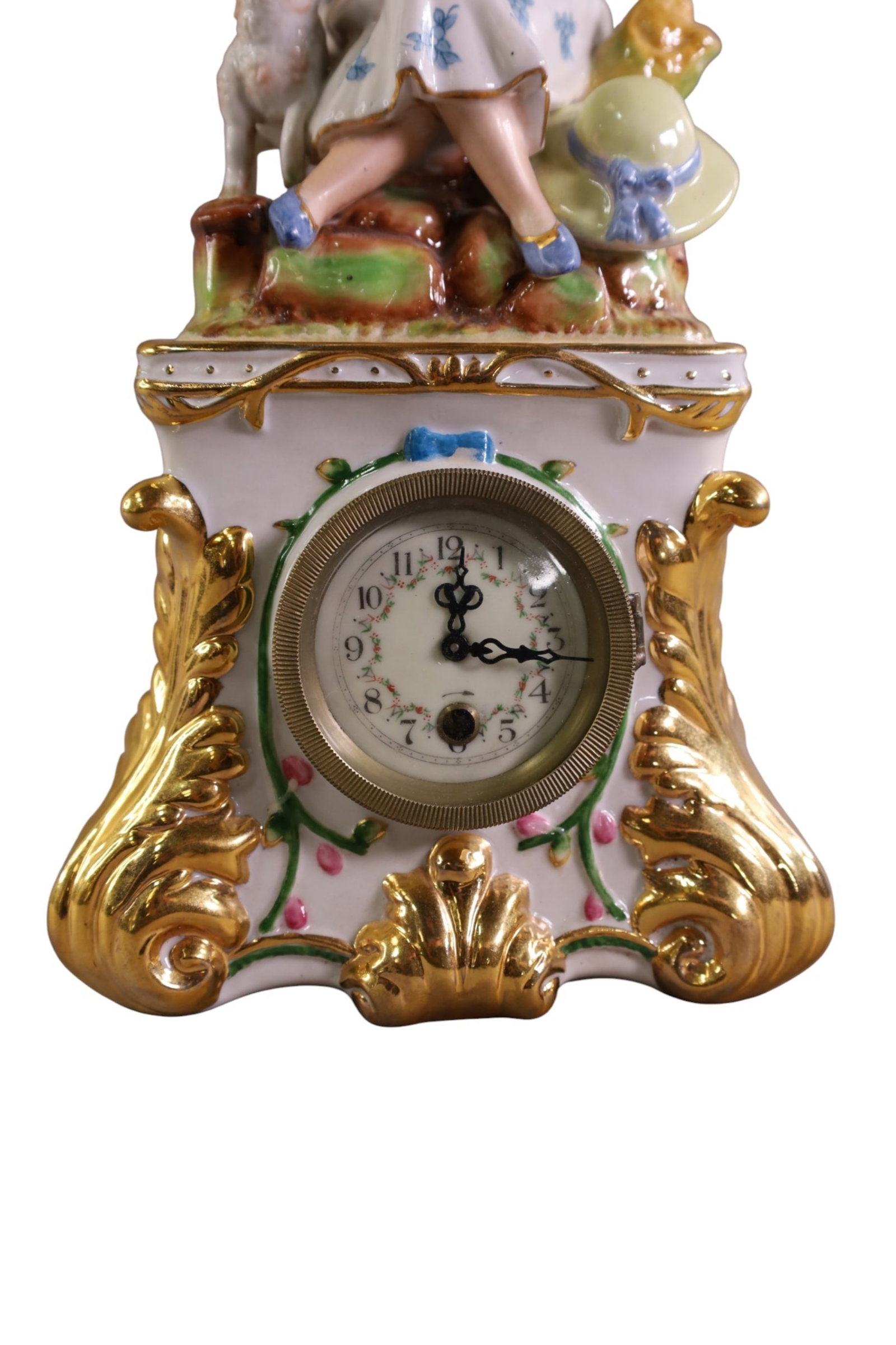 MEISSEN SHELF CLOCK - 2