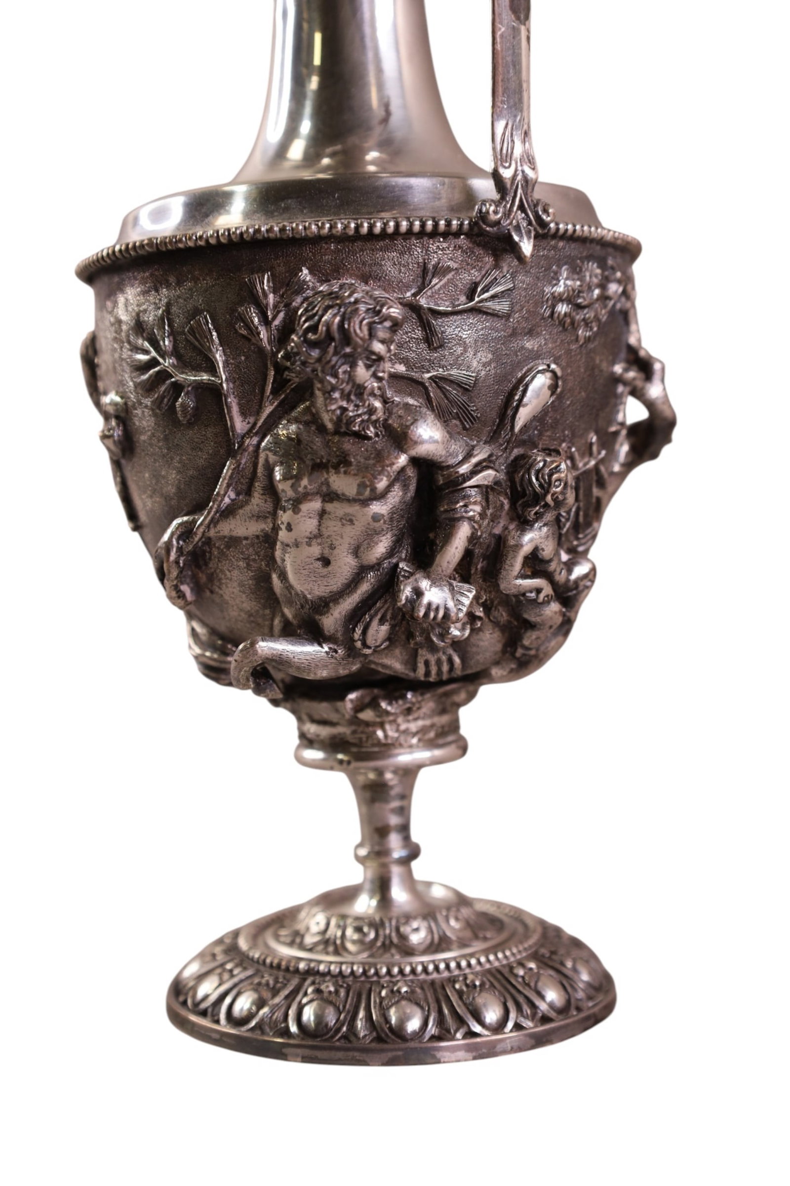 VICTORIAN SILVERPLATED EWER - 4