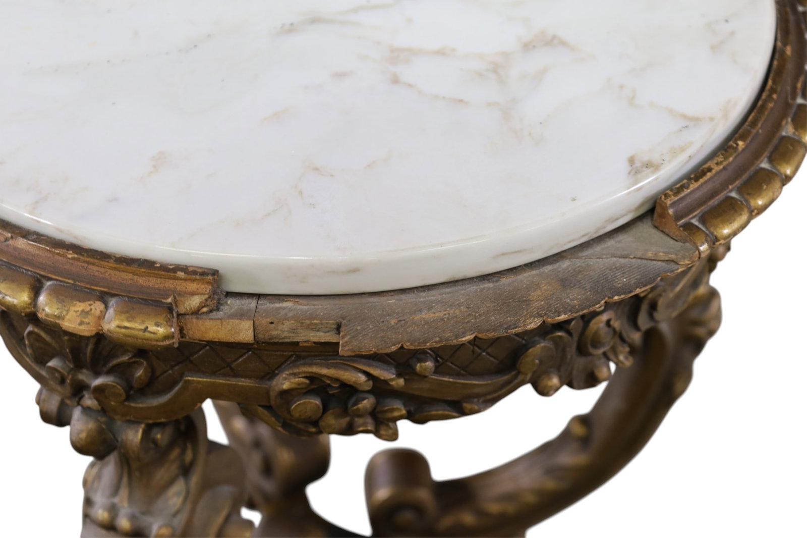 MARBLE TOP SIDE TABLE - 3