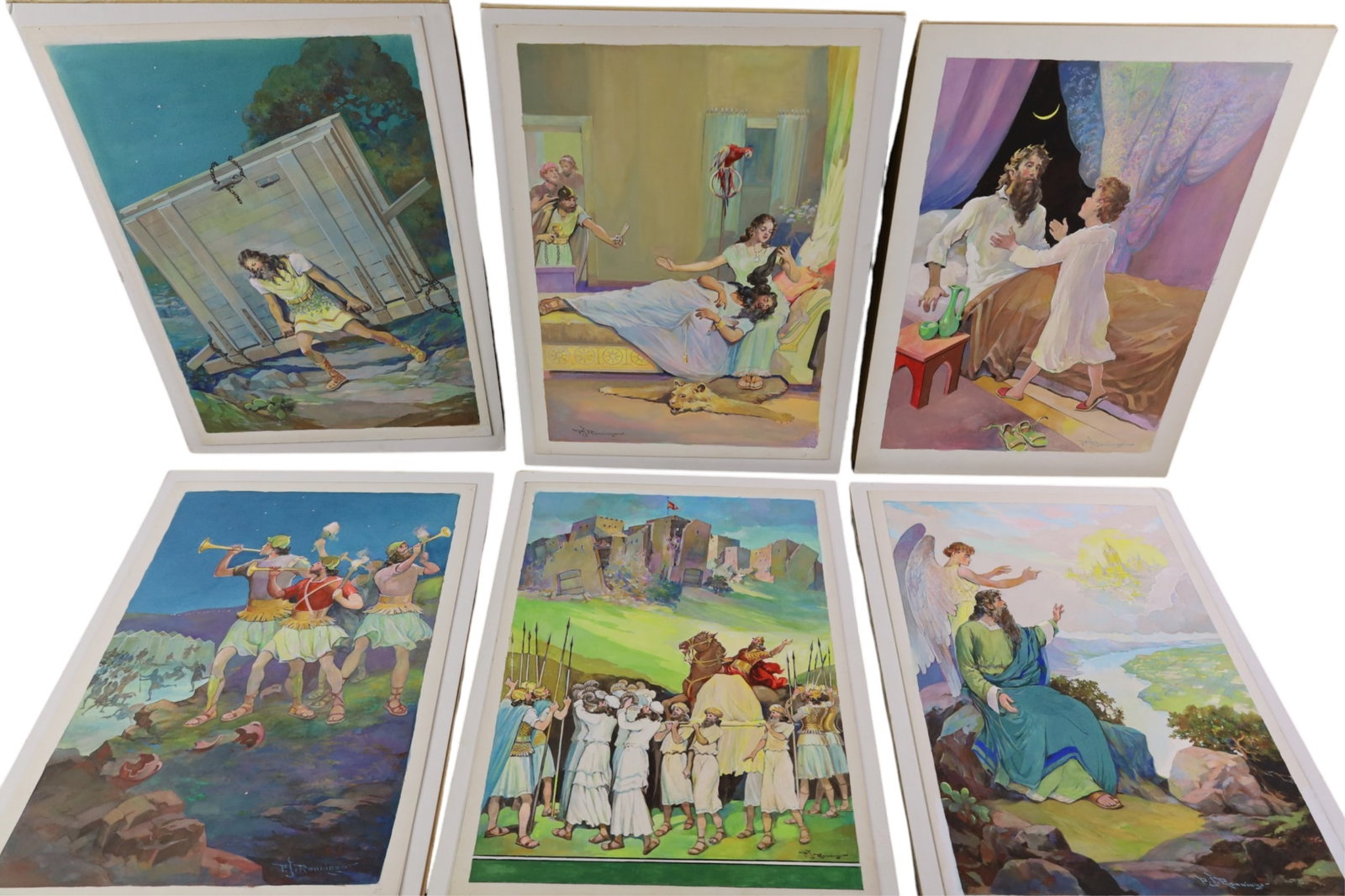GROUPING OF RELIGIOUS GOUACHES (1 of 8)