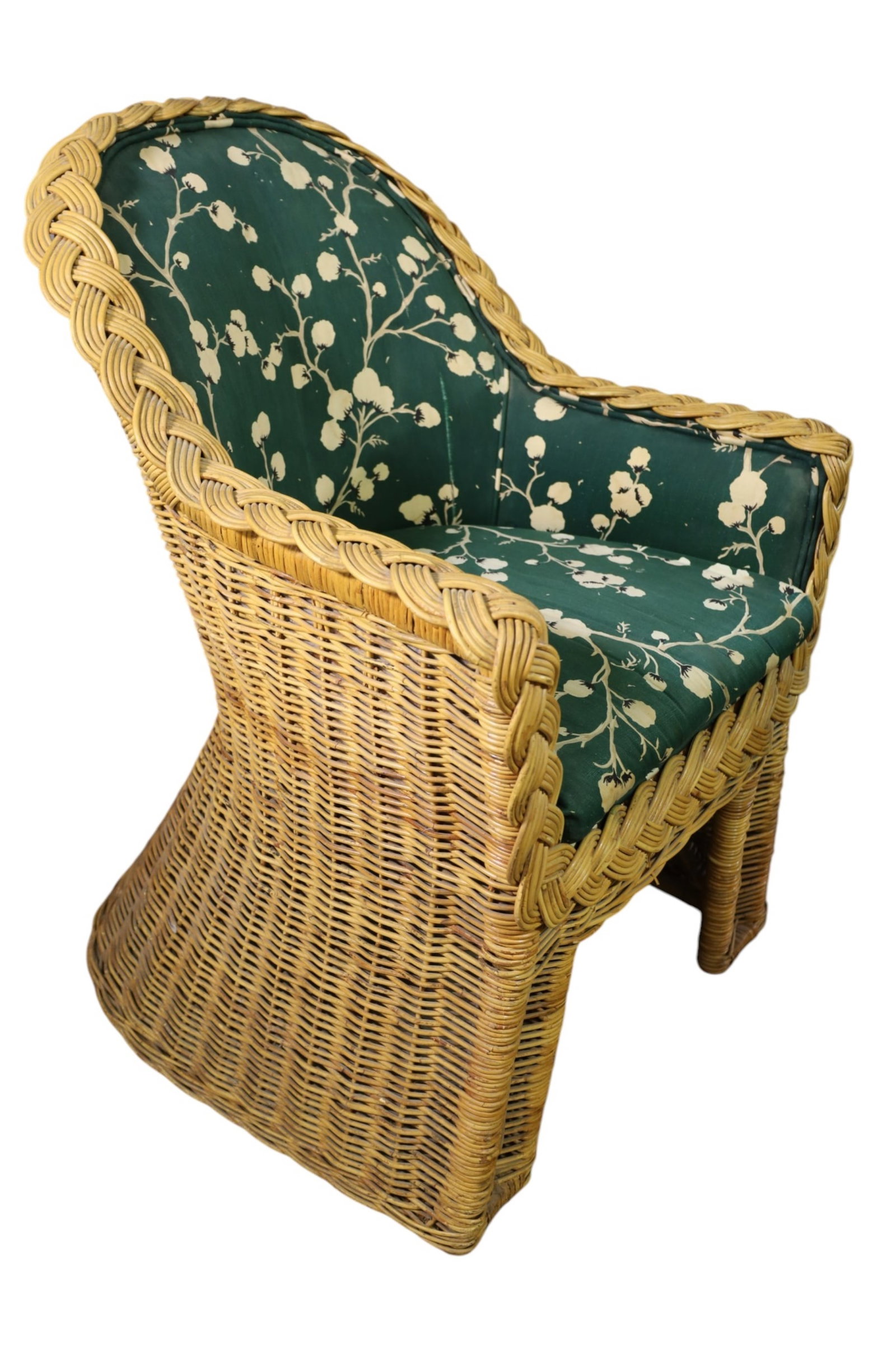 WICKER TABLE AND CHAIRS - 2