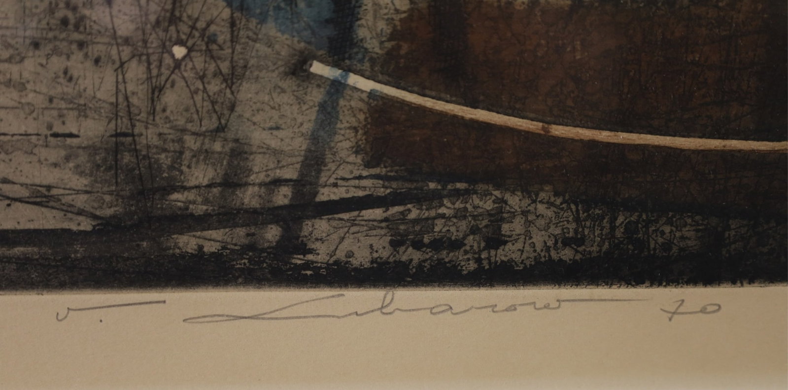 RENEE LUBAROW COLORED ETCHING - 3