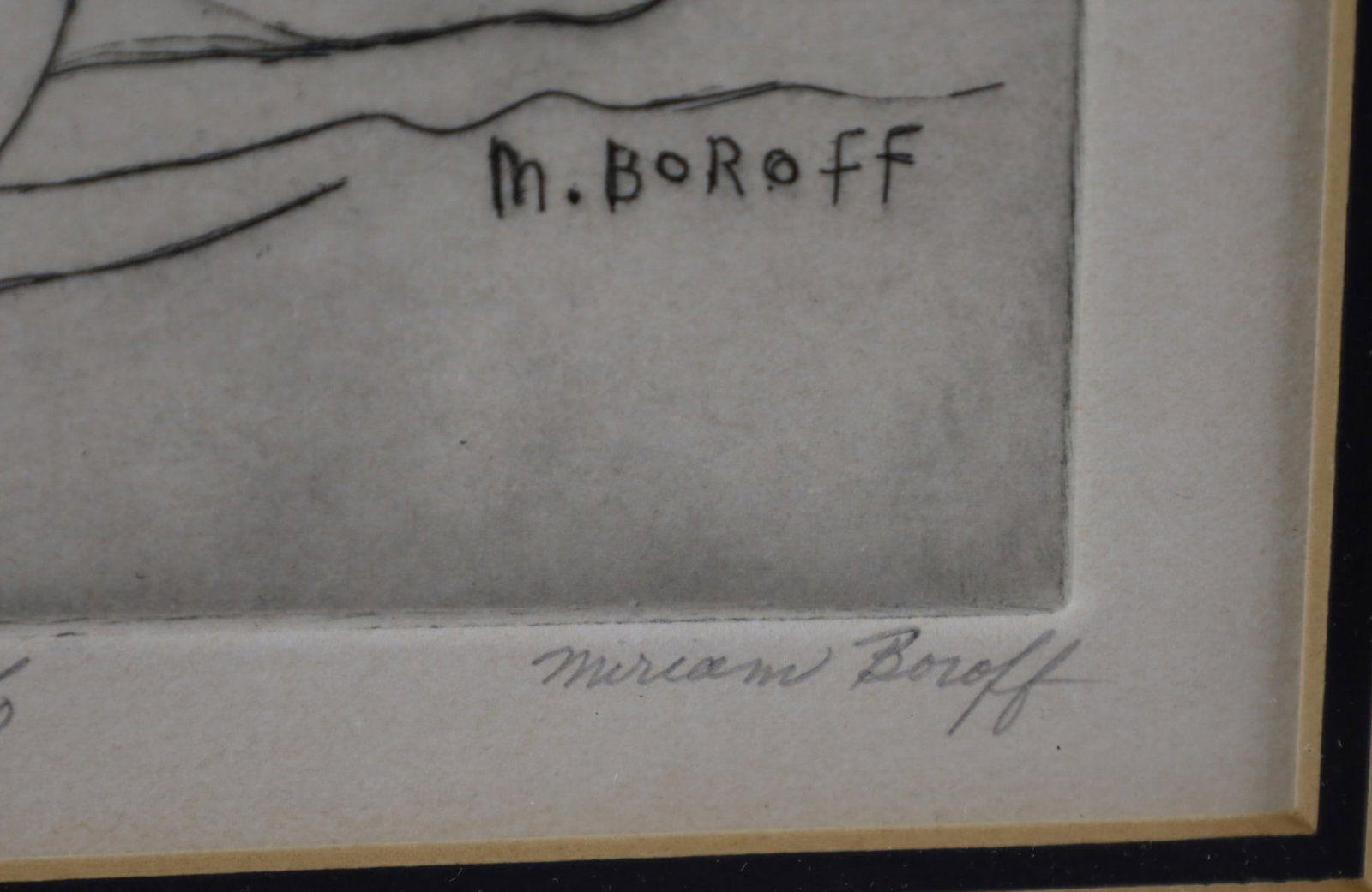 MIRIAM BOROFF ETCHING - 3