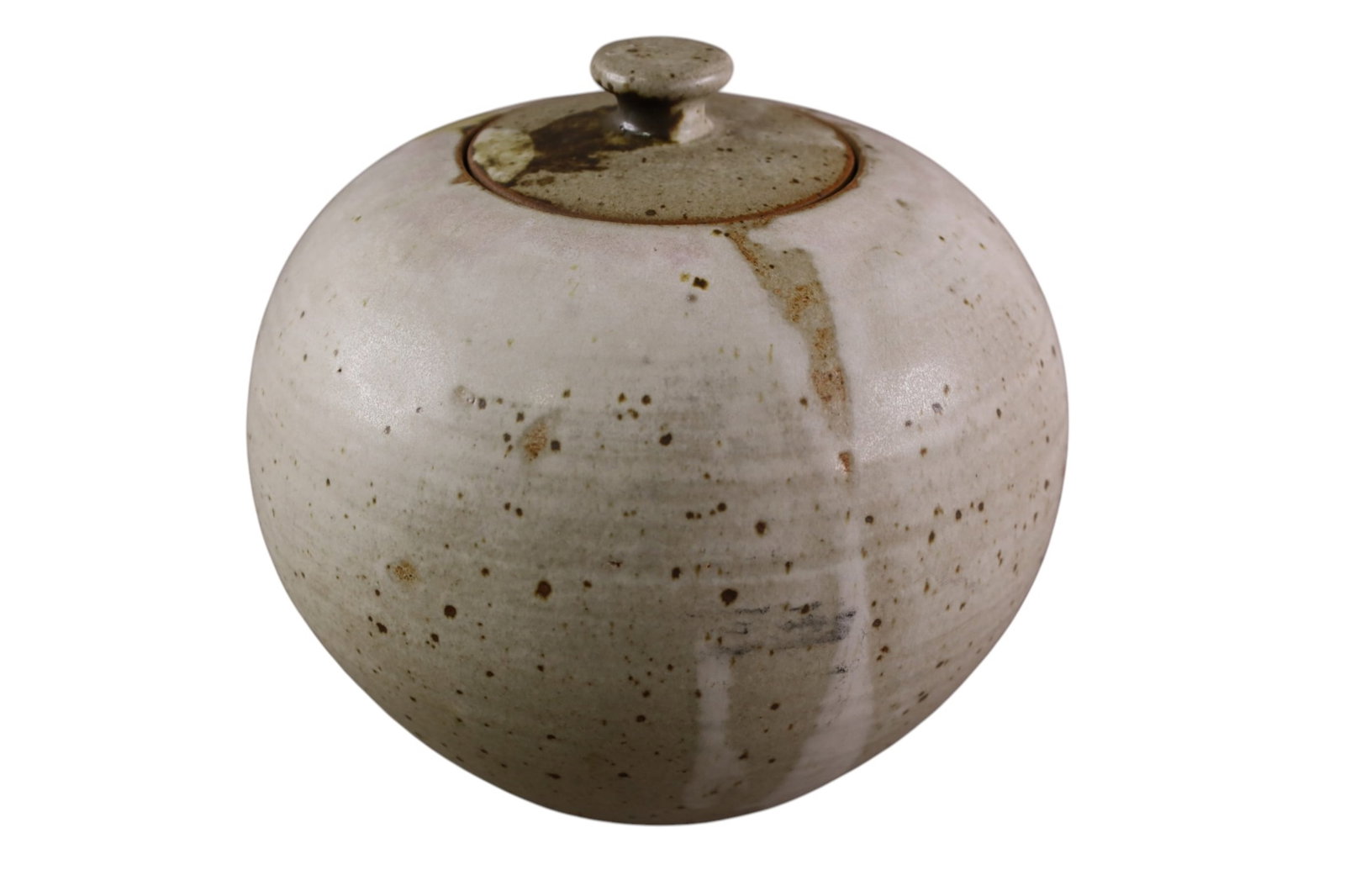 STUDIO POTTERY LIDDED JAR (1 of 4)