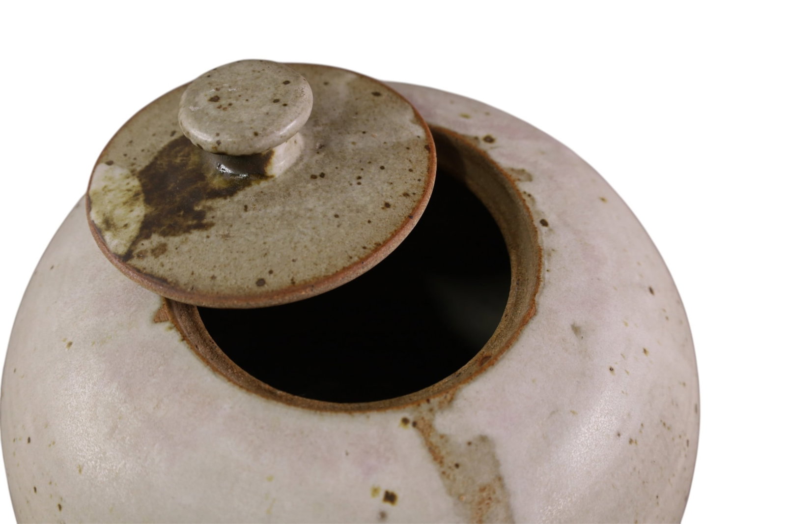 STUDIO POTTERY LIDDED JAR - 2