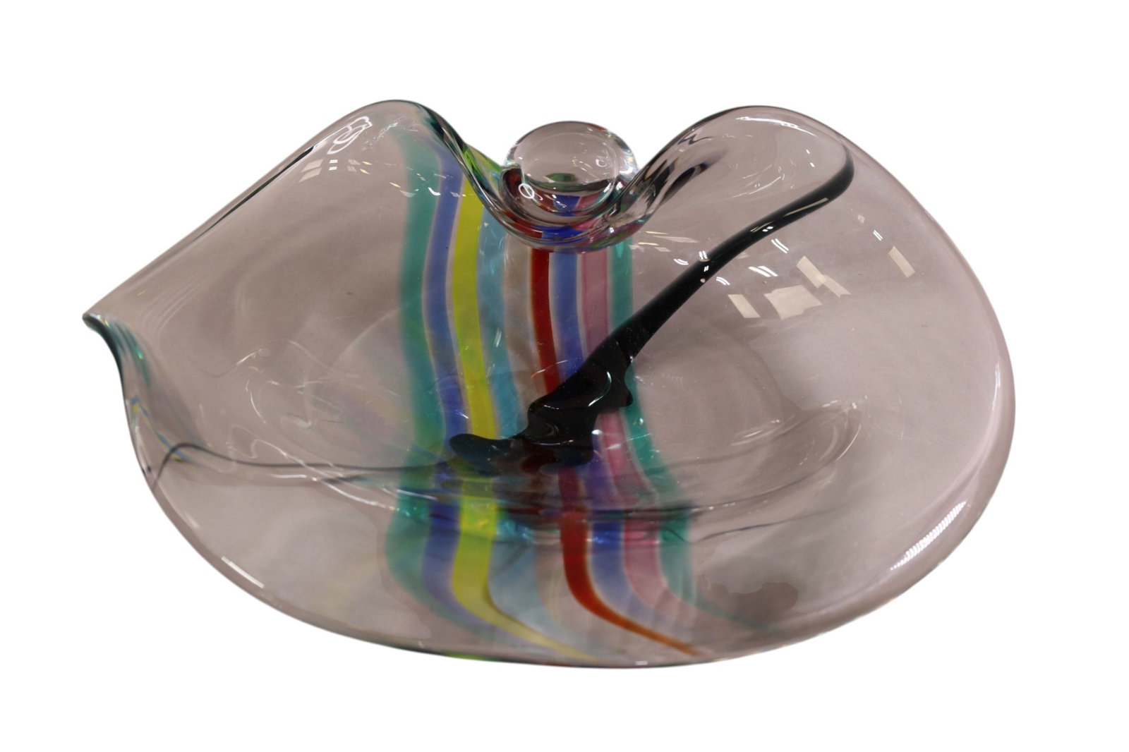 SEGUSO ART GLASS BOWL: SEGUSO ART GLASS BOWL, 19" W x 6" H.