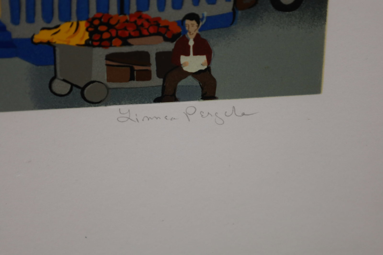 LINNEA PERGOLA FRAMED SILKSCREEN - 3