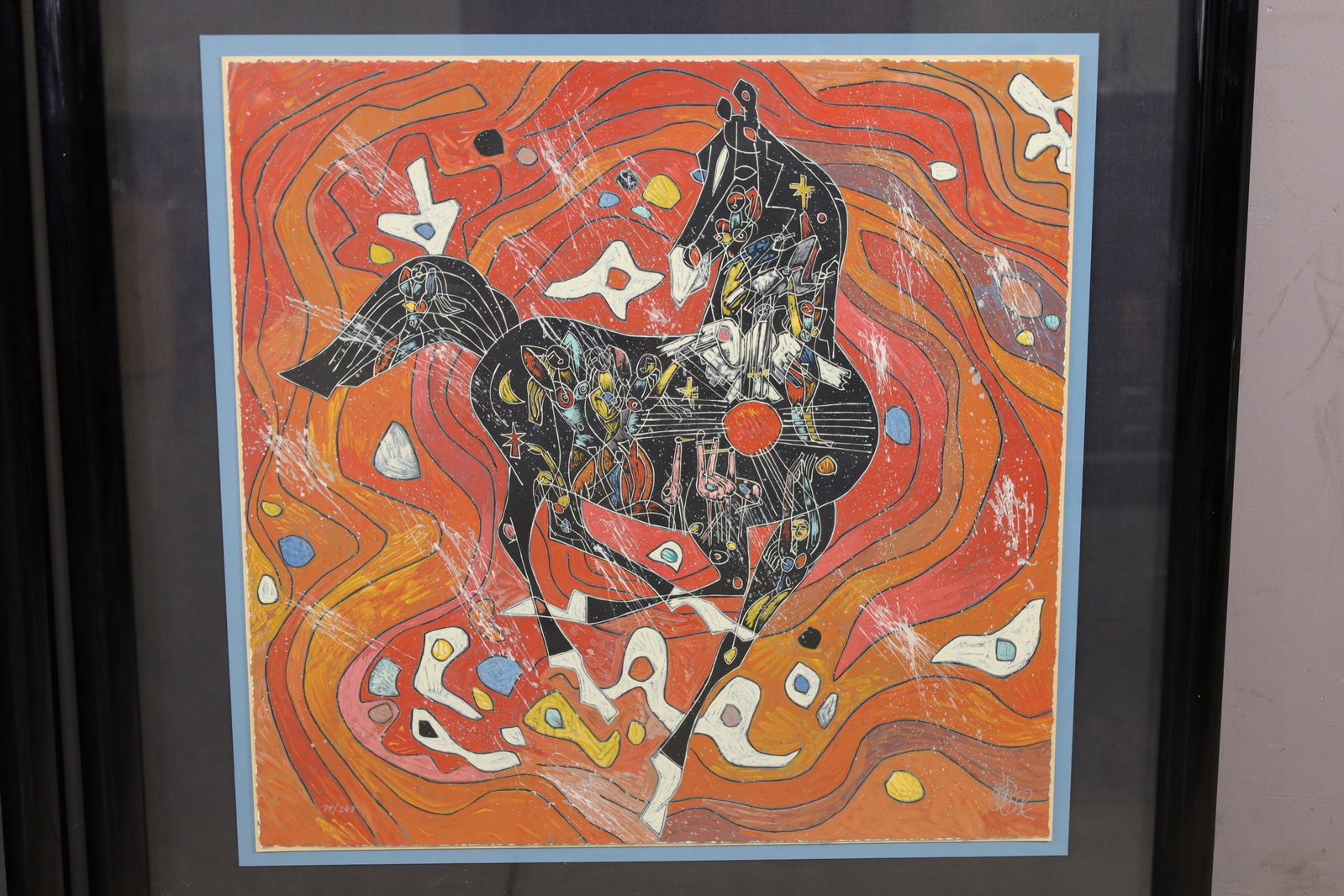 2 JIANG TIEFENG FRAMED SERIGRAPHS - 2