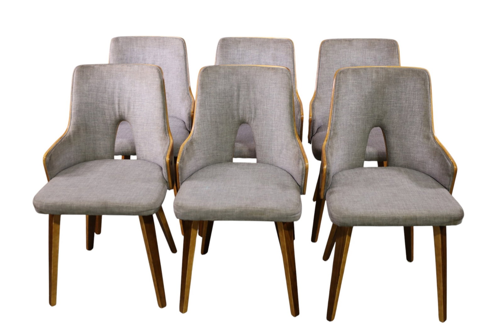 SET OF 6 MCM STYLE CHAIRS (1 of 3)