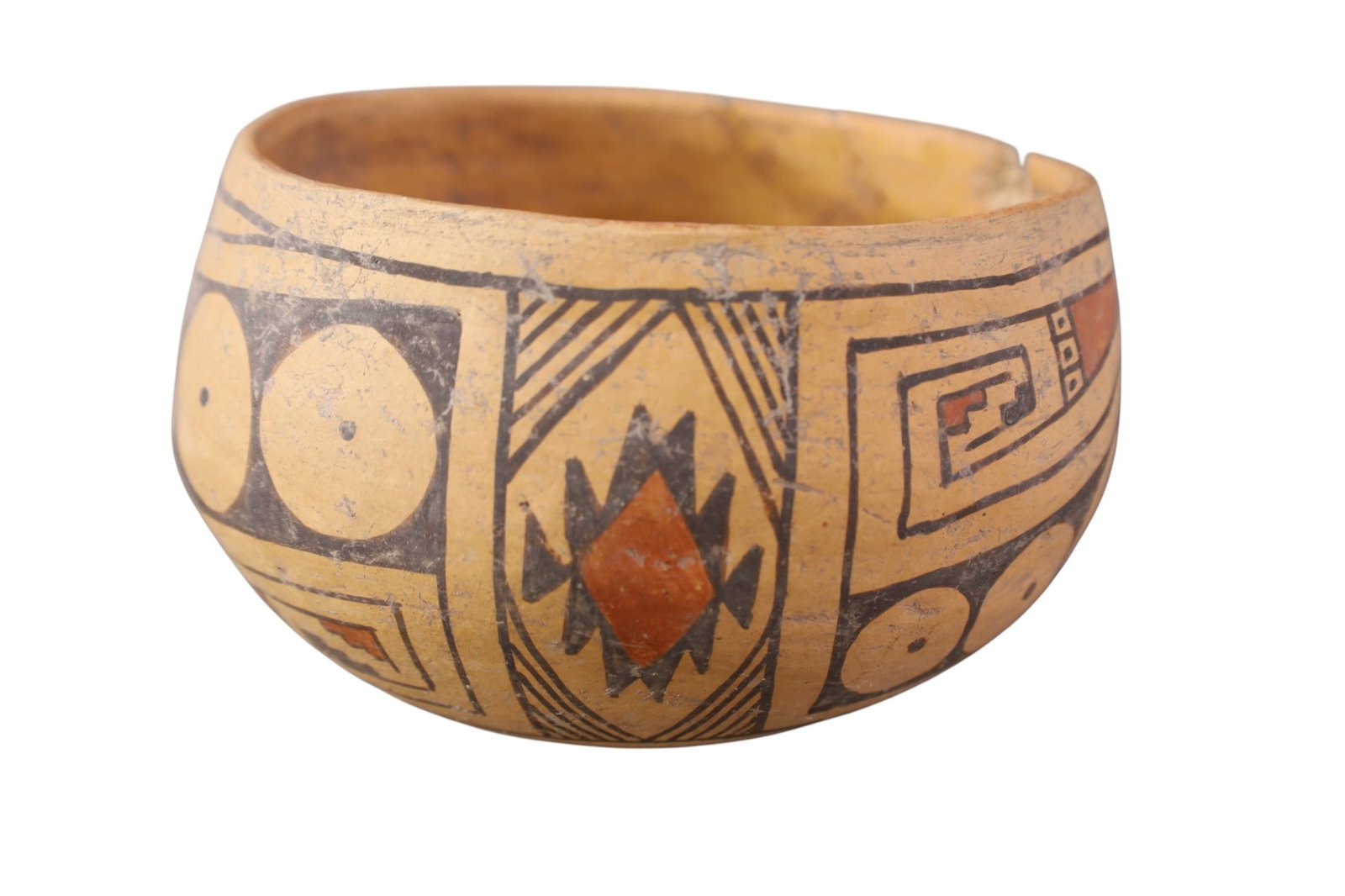 3 POLYCHROME BOWLS - 4