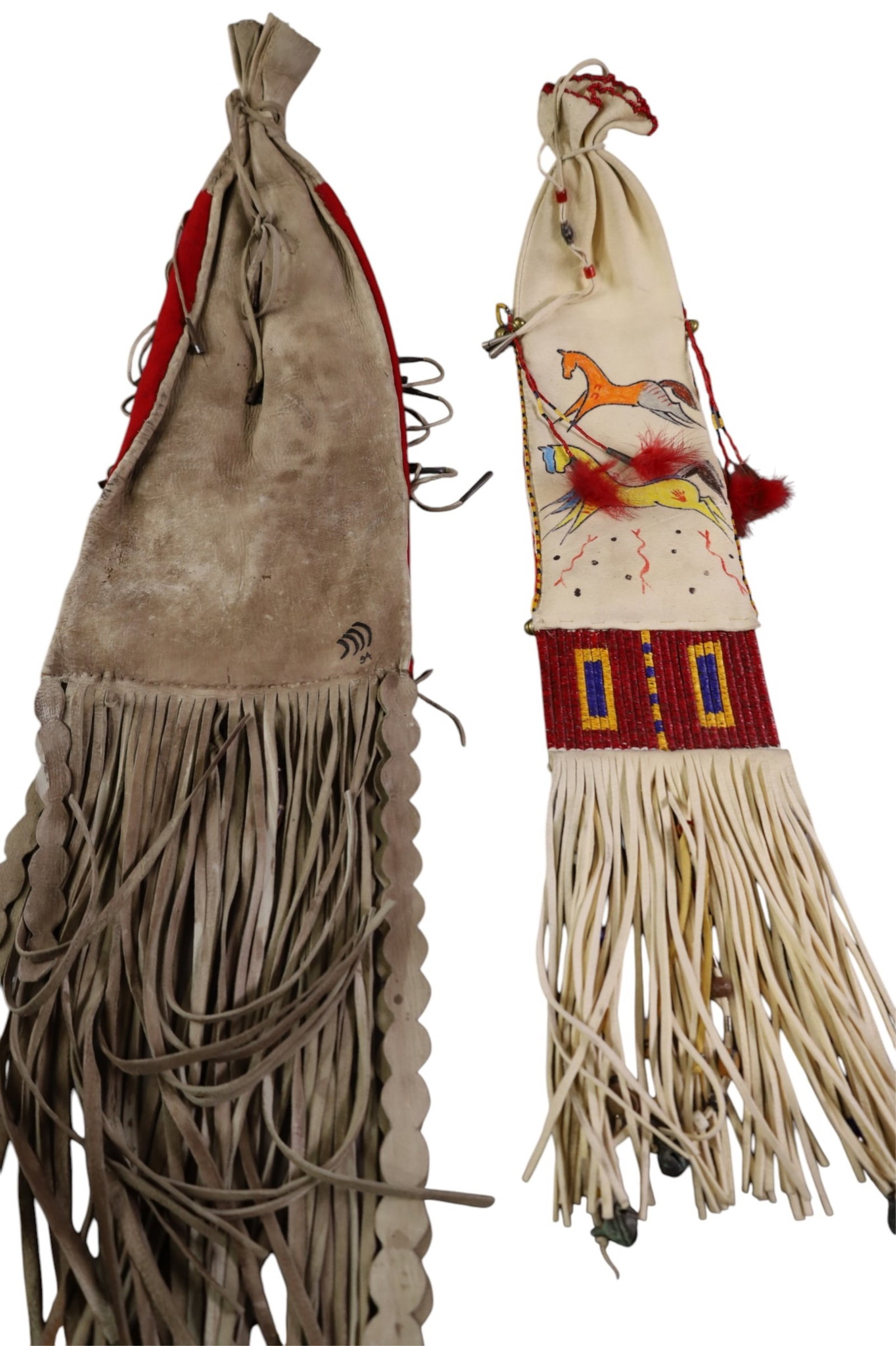 2 NATIVE AMERICAN BAGS - 6