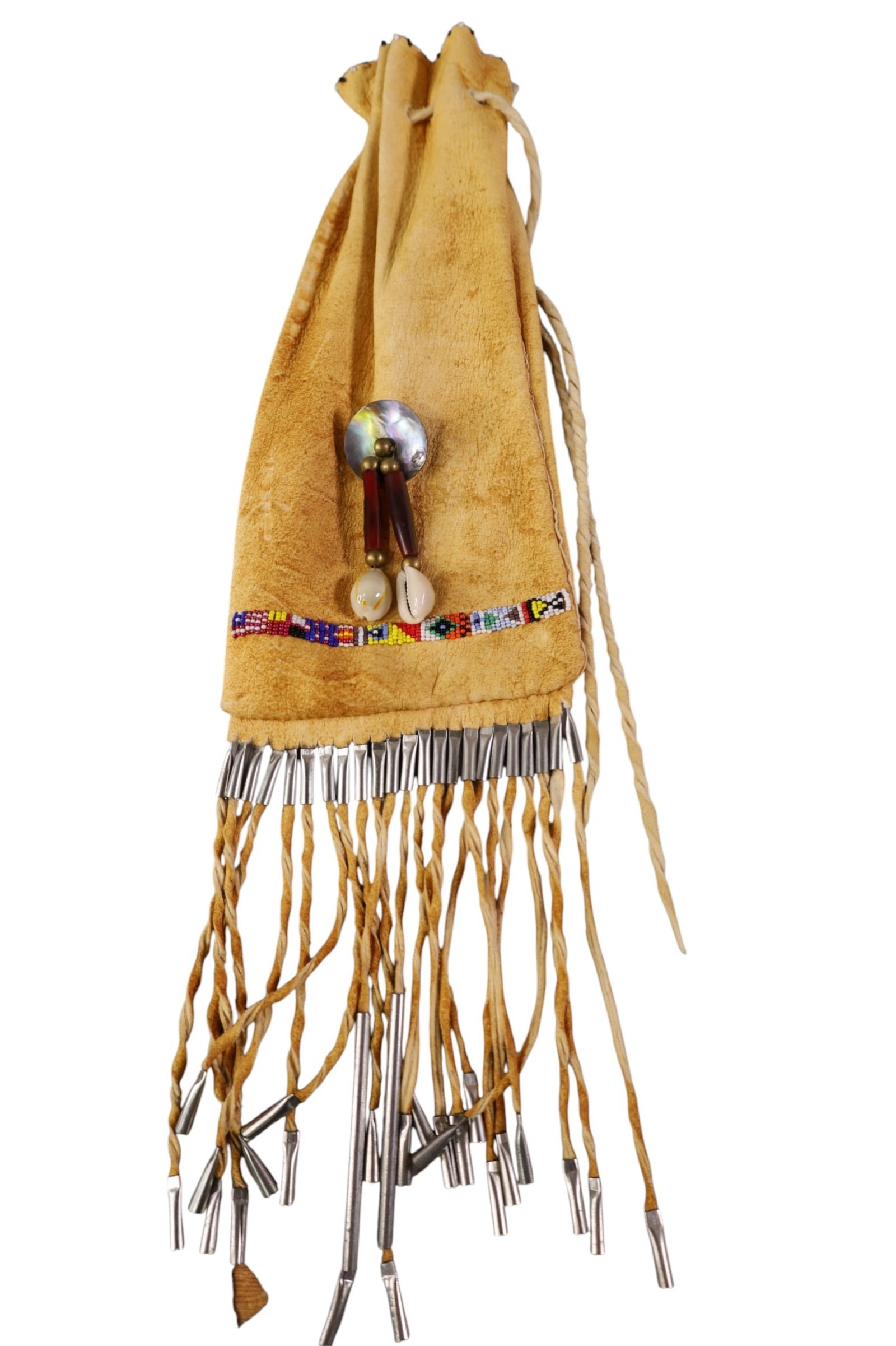 NATIVE AMERICAN PIPE & BAG - 3
