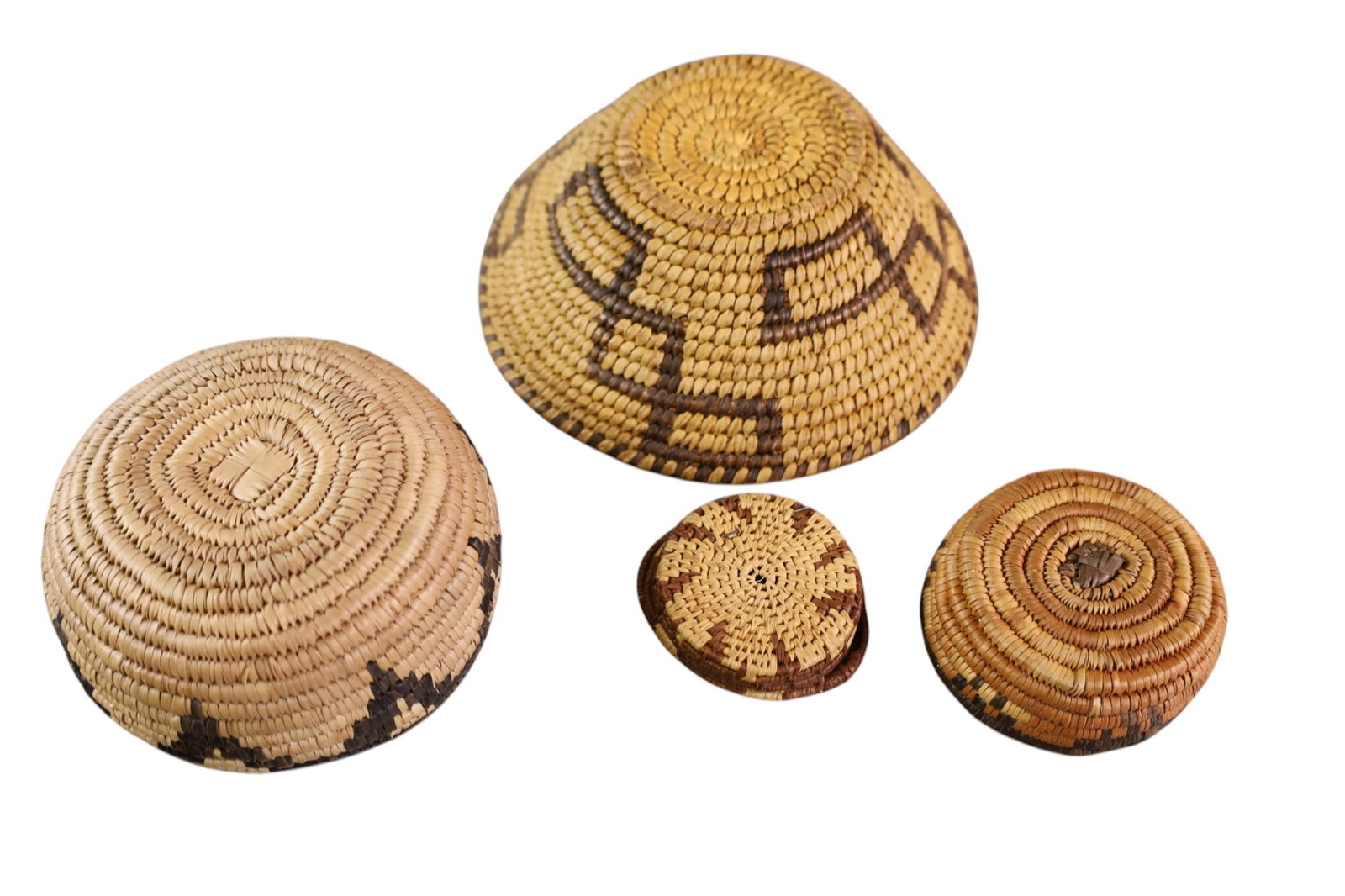 4 NATIVE AMERICAN BASKETS - 2