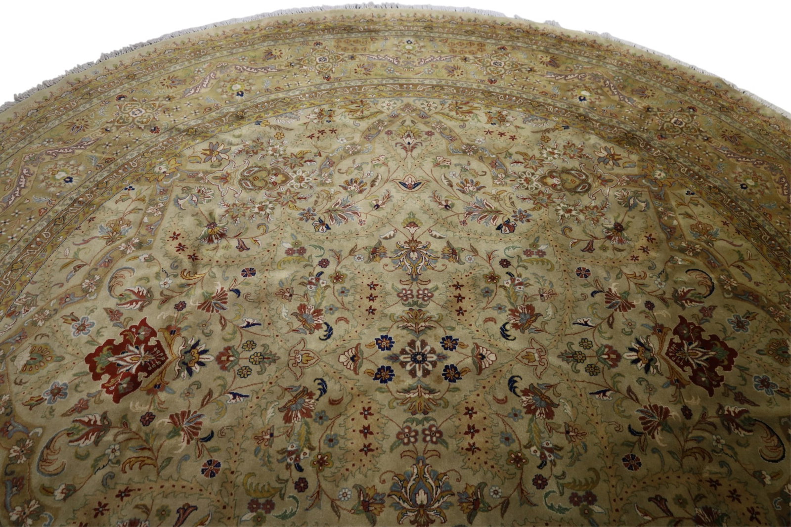 APPROX 11' 8" HANDMADE WOOL RUG - 2
