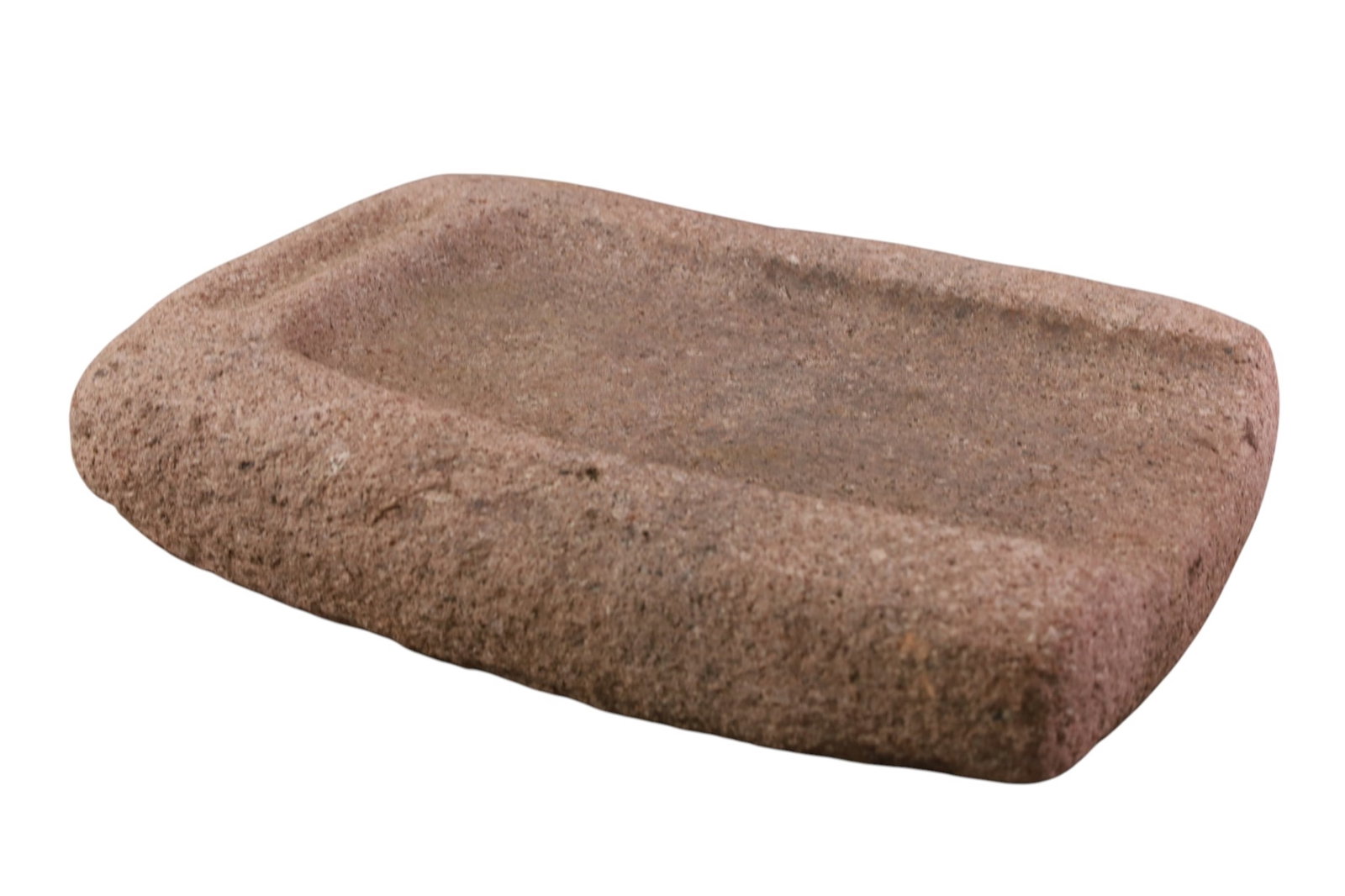NATIVE AMERICAN GRINDING STONE: LARGE NATIVE AMERICAN GRINDING STONE, 23" x 16" THIS ITEM EXCEEDS SIZE, WEIGHT, AND OR FRAGILITY LIMITATIONS FOR IN HOUSE SHIPPING, MUST BE PICKED UP IN HOUSE OR SHIPPED VIA 3rd PARTY GROUND SHIPPER.
