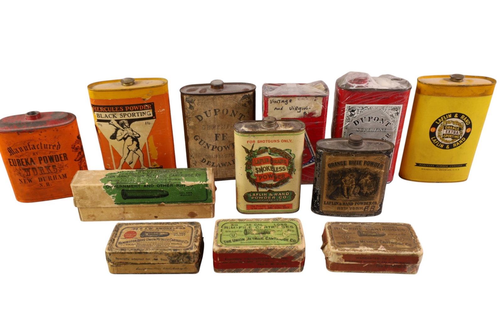 GROUPING OF ADVERTISING TINS & BOXES (1 of 10)