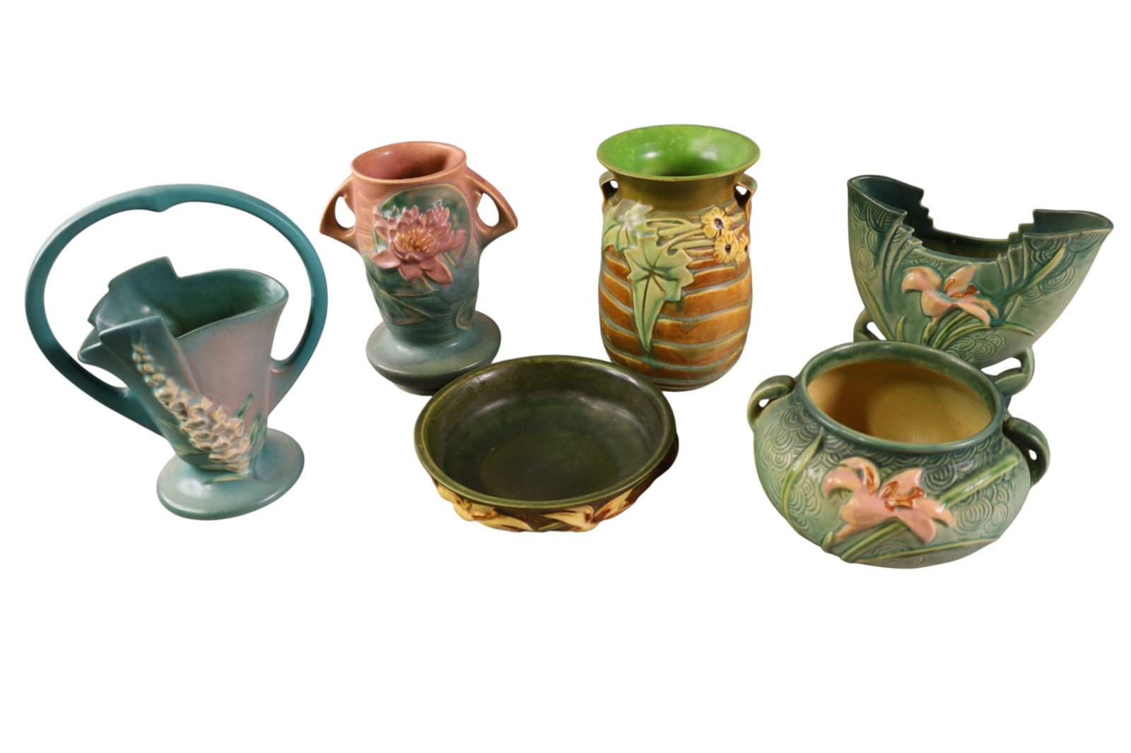 7 PCS OF ROSEVILLE POTTERY (1 of 8)