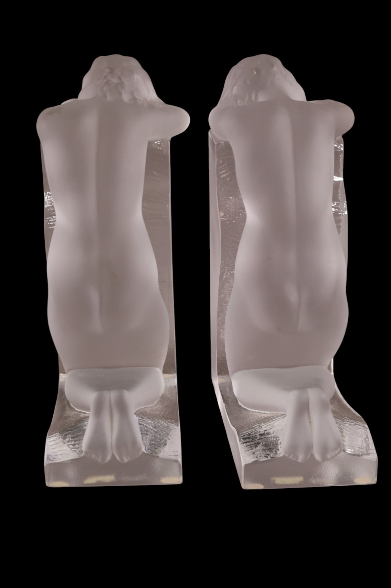 LALIQUE BOOKENDS - 2