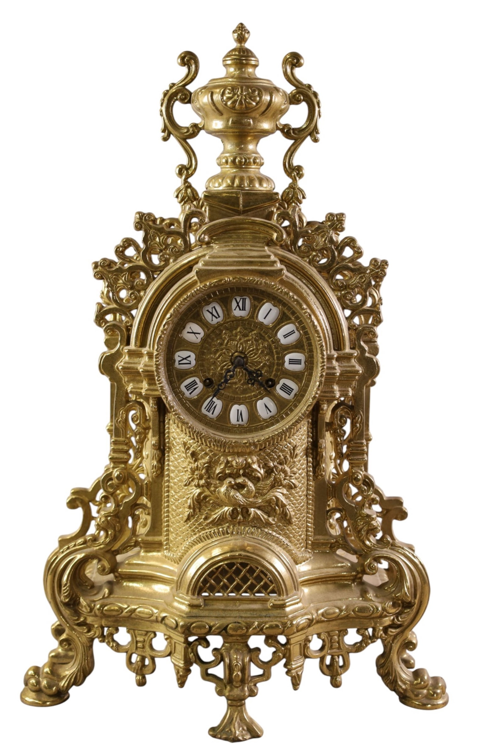 LARGE BRASS CLOCK (1 of 2)