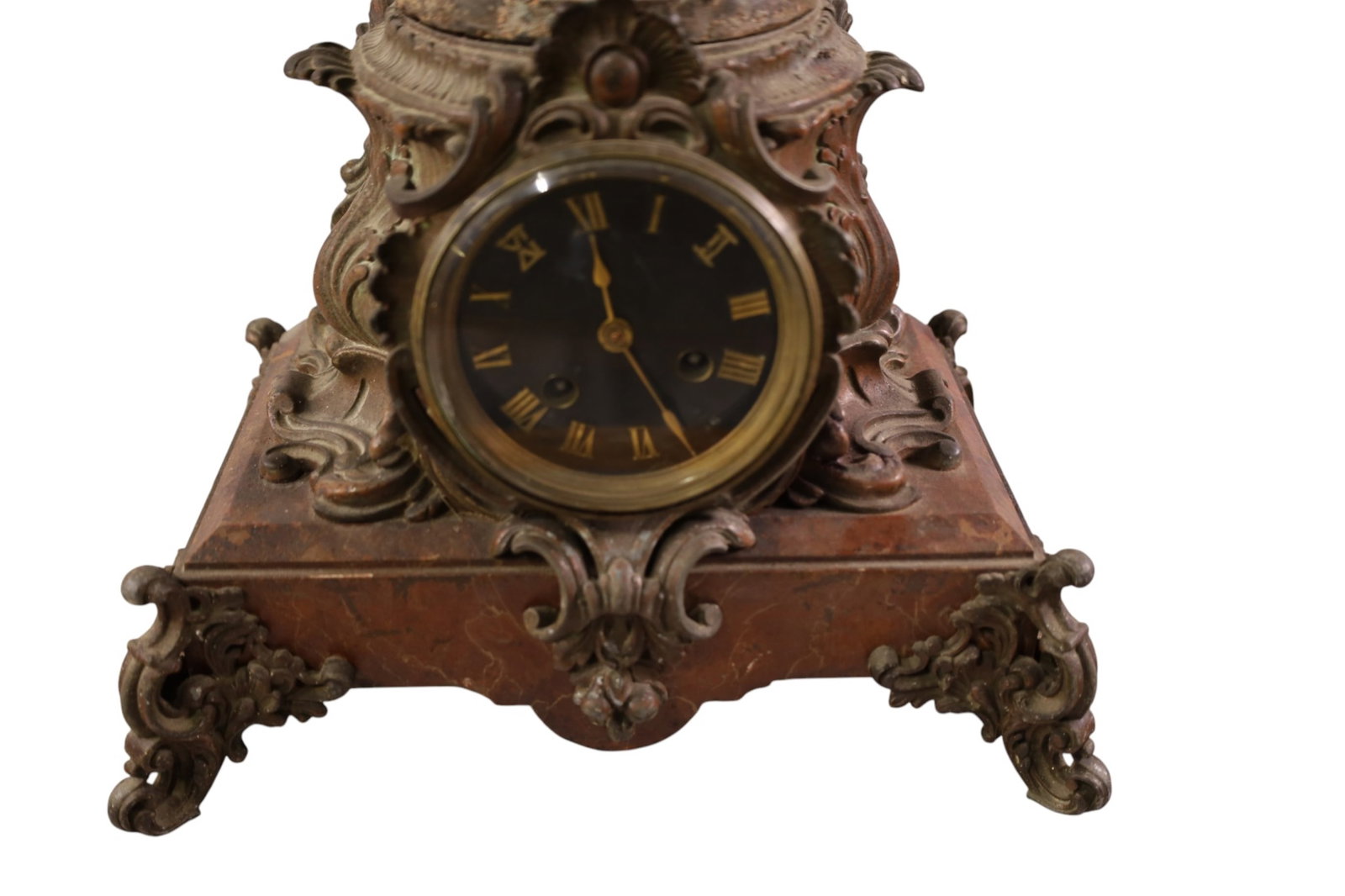 VICTORIAN FIGURAL MANTLE CLOCK - 2