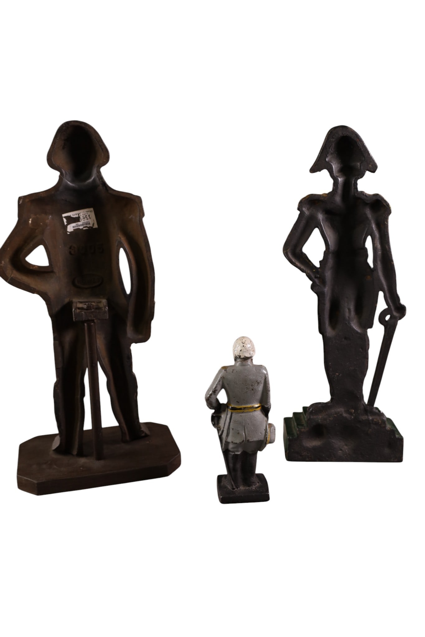 3 CAST IRON DOORSTOPS - 2