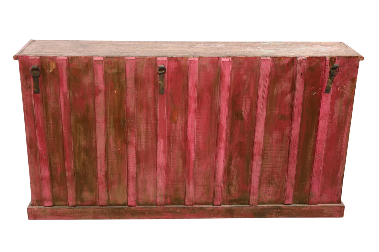 PRIMITIVE PAINTED HANGING CABINET - 3