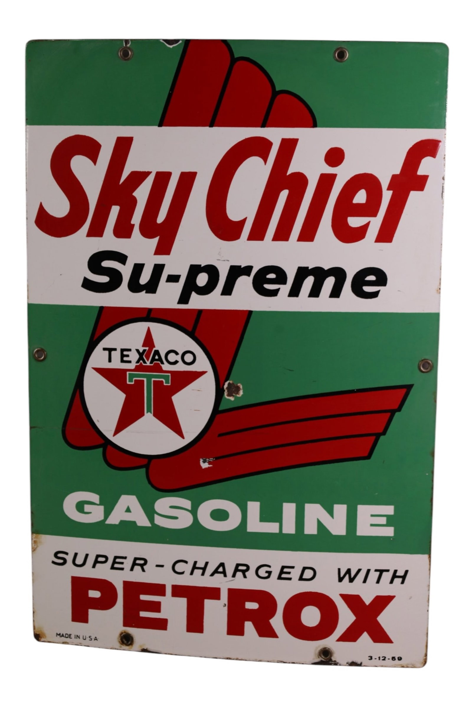 2 TEXACO PUMP PLATES - 2