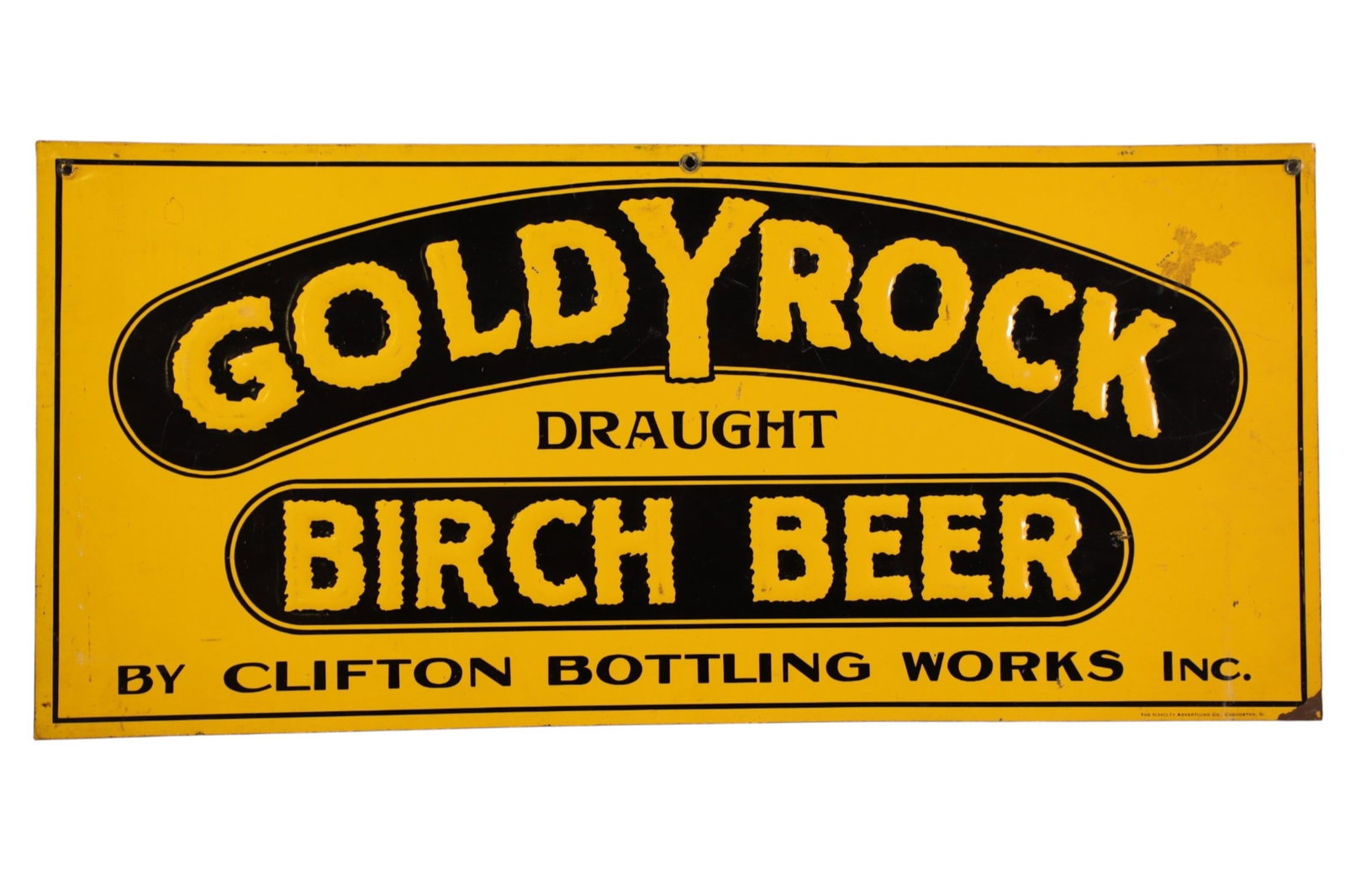 GOLDY ROCK BIRCH BEER METAL SIGN (1 of 2)