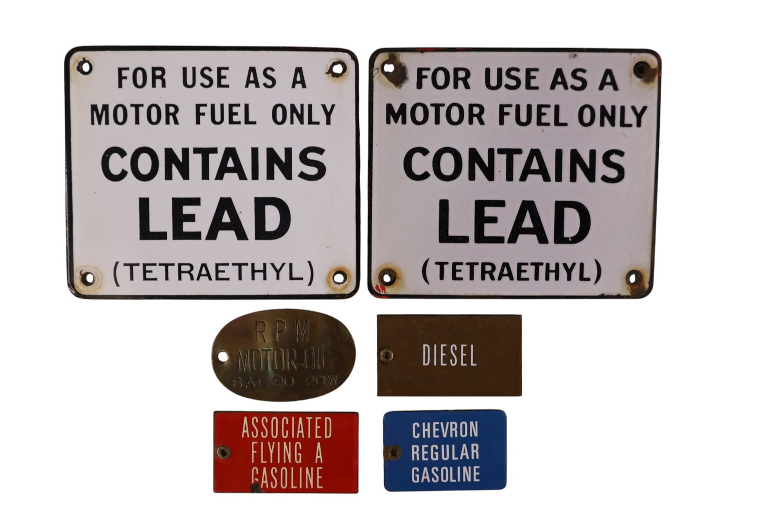MISC. GASOLINE SIGNS (1 of 2)