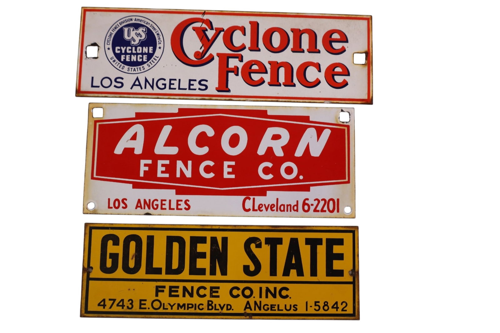 3 FENCE SIGNS (1 of 2)