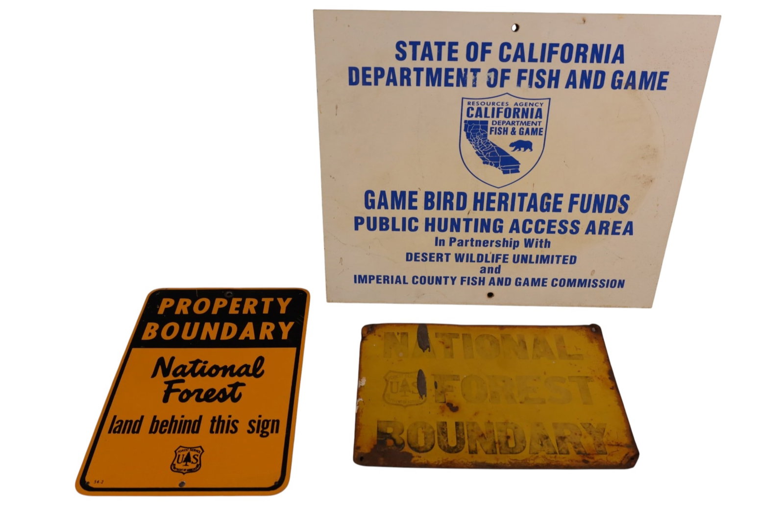 3 FORESTRY SIGNS