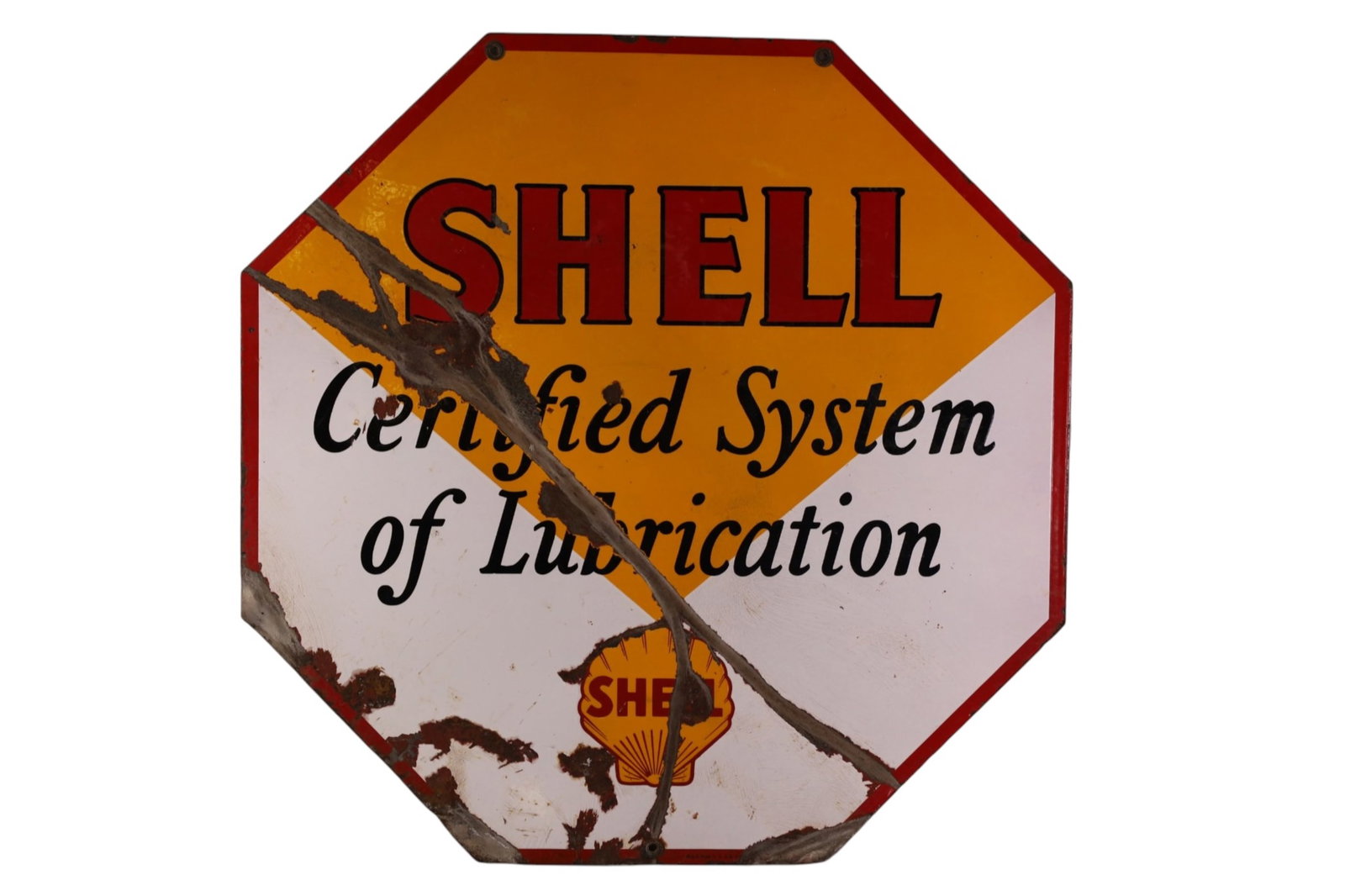 SHELL PORCELAIN SIGN - 2