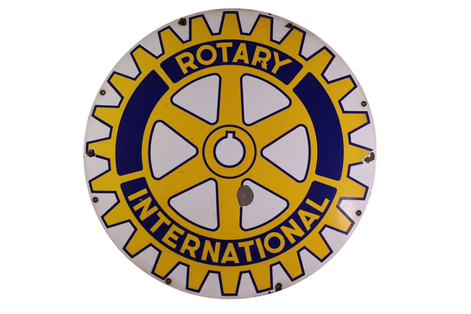 ROTARY INTERNATIONAL PORCELAIN SIGN (1 of 2)